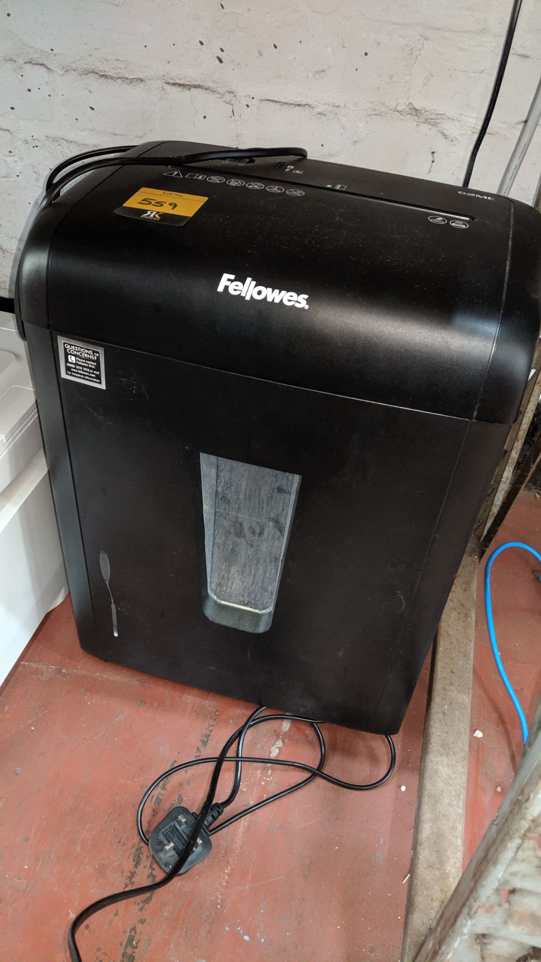 Fellowes 62MC shredder. This is one of a large number of lots used/owned by One To One (North - Image 4 of 4