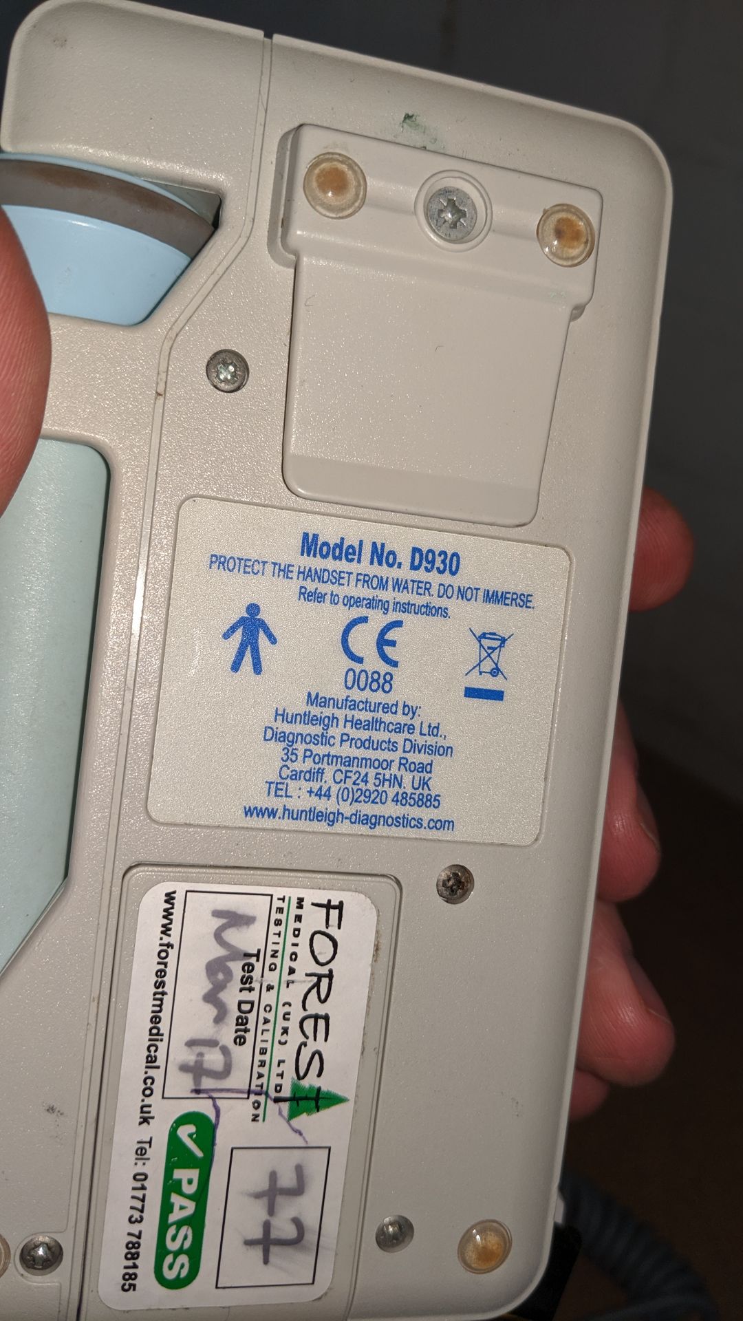 Huntleigh Sonicaid model D930 Fetal Doppler . This is one of a large number of lots used/owned by - Image 4 of 4