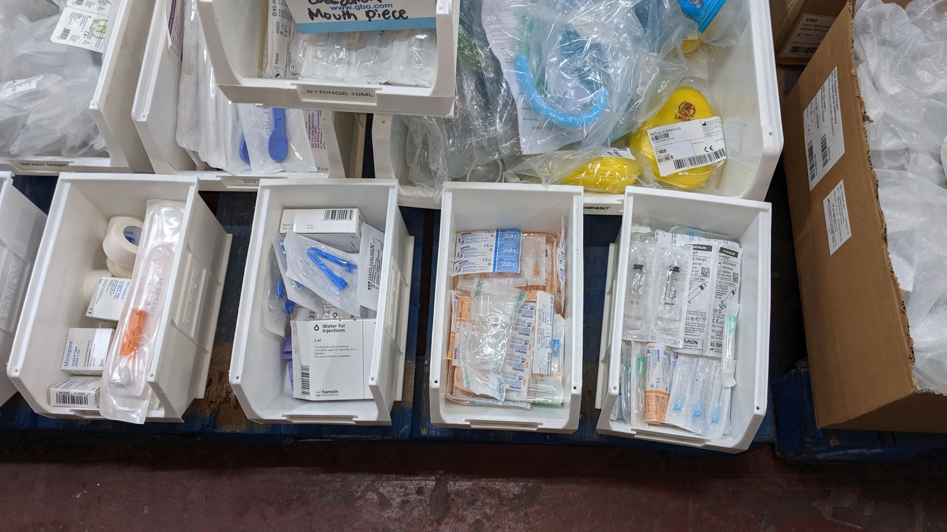 Contents of a pallet of medical supplies consisting of a large quantity of plastic bins & their - Image 10 of 10
