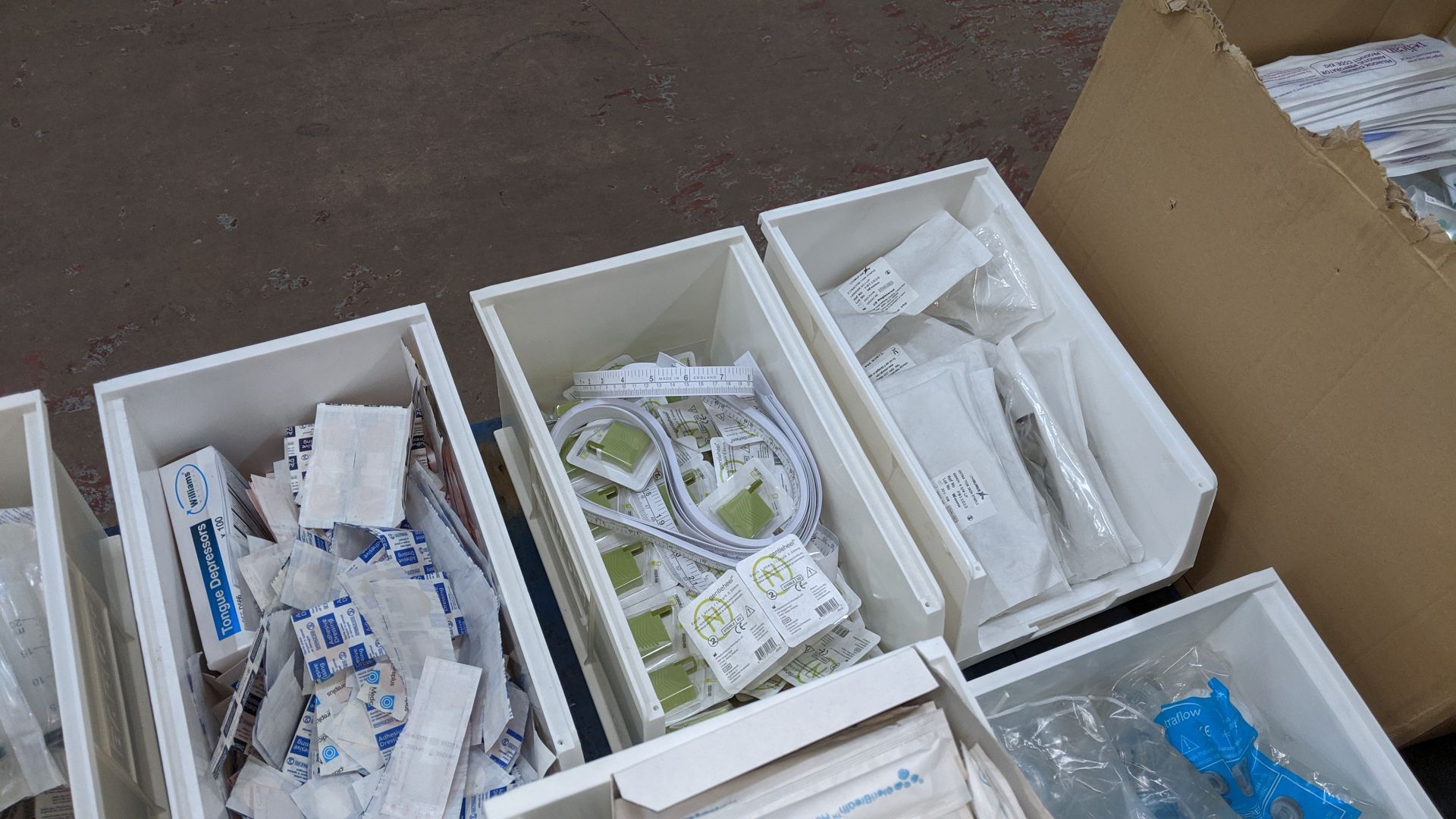 Contents of a pallet of medical supplies consisting of a large quantity of plastic bins & their - Image 7 of 10