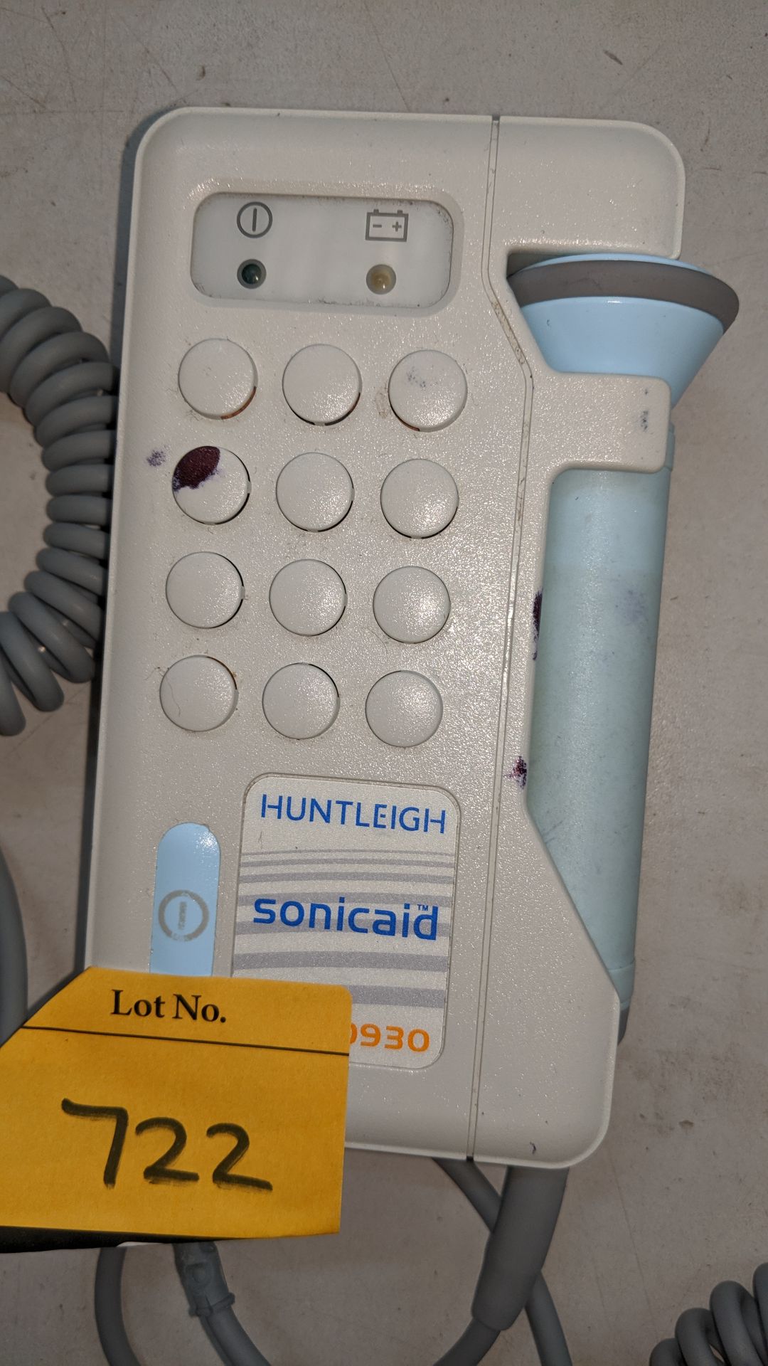 Huntleigh Sonicaid D930 Fetal Doppler tester. This is one of a large number of lots used/owned by - Image 3 of 4