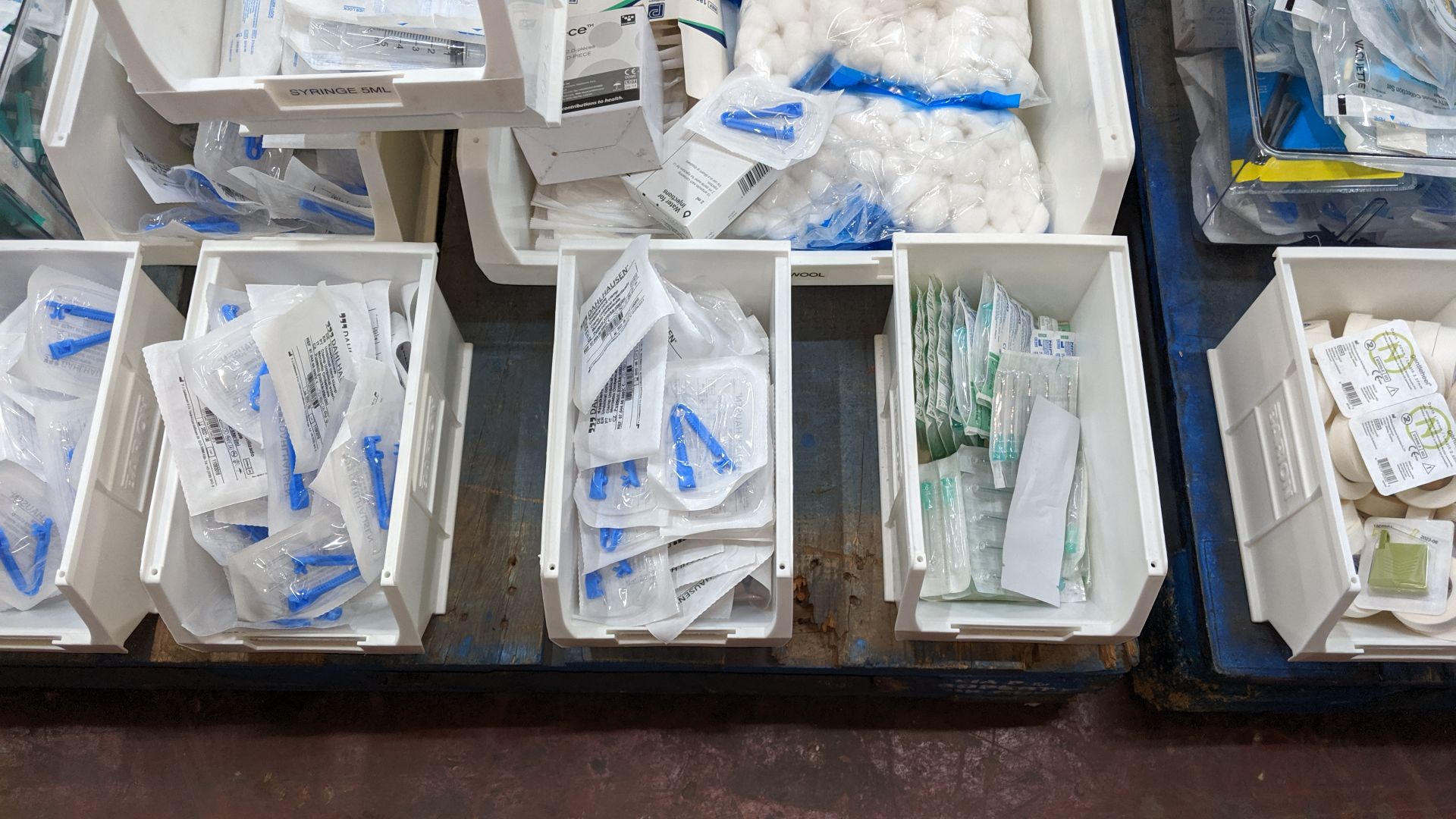 Contents of a pallet of medical supplies consisting of a large quantity of plastic bins & their - Image 9 of 11