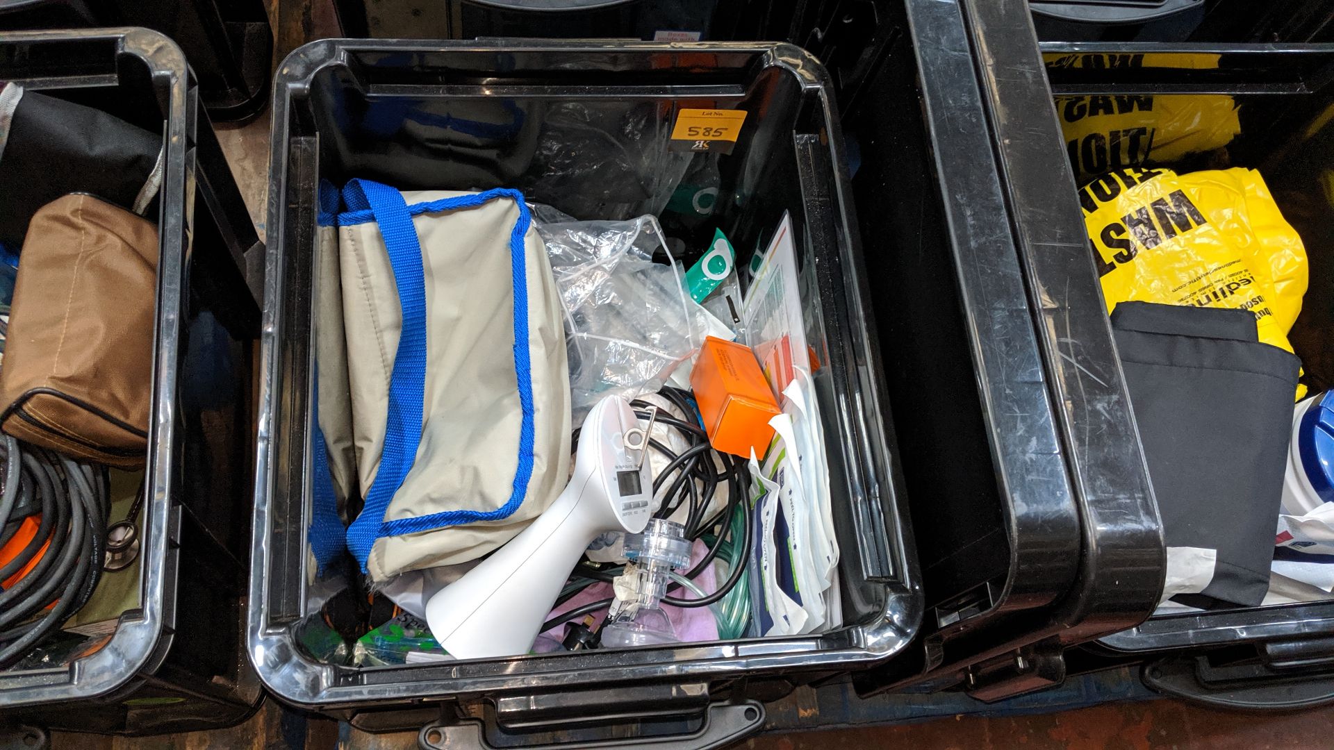 Contents of 6 crates of assorted medical supplies including blood pressure monitoring equipment, - Image 3 of 8