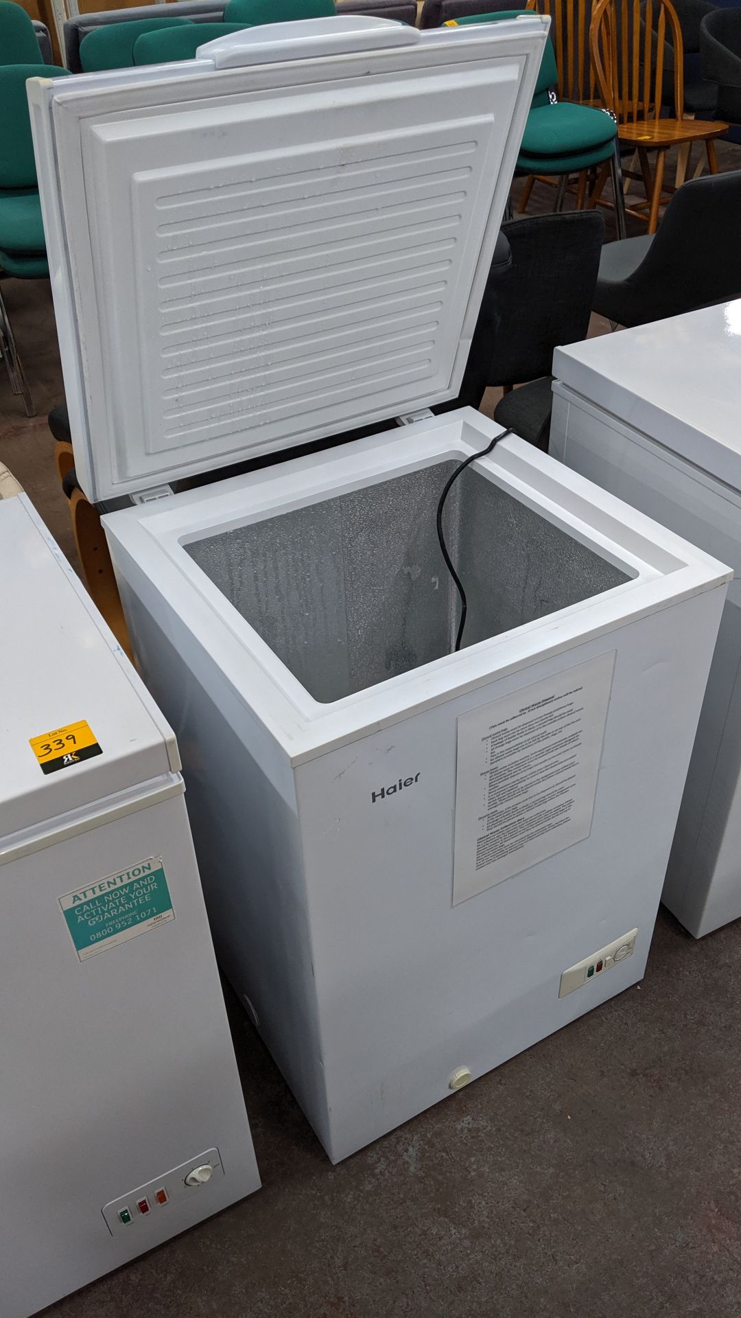 Haier compact chest freezer BD-103GAA. This is one of a large number of lots used/owned by One To - Image 3 of 5