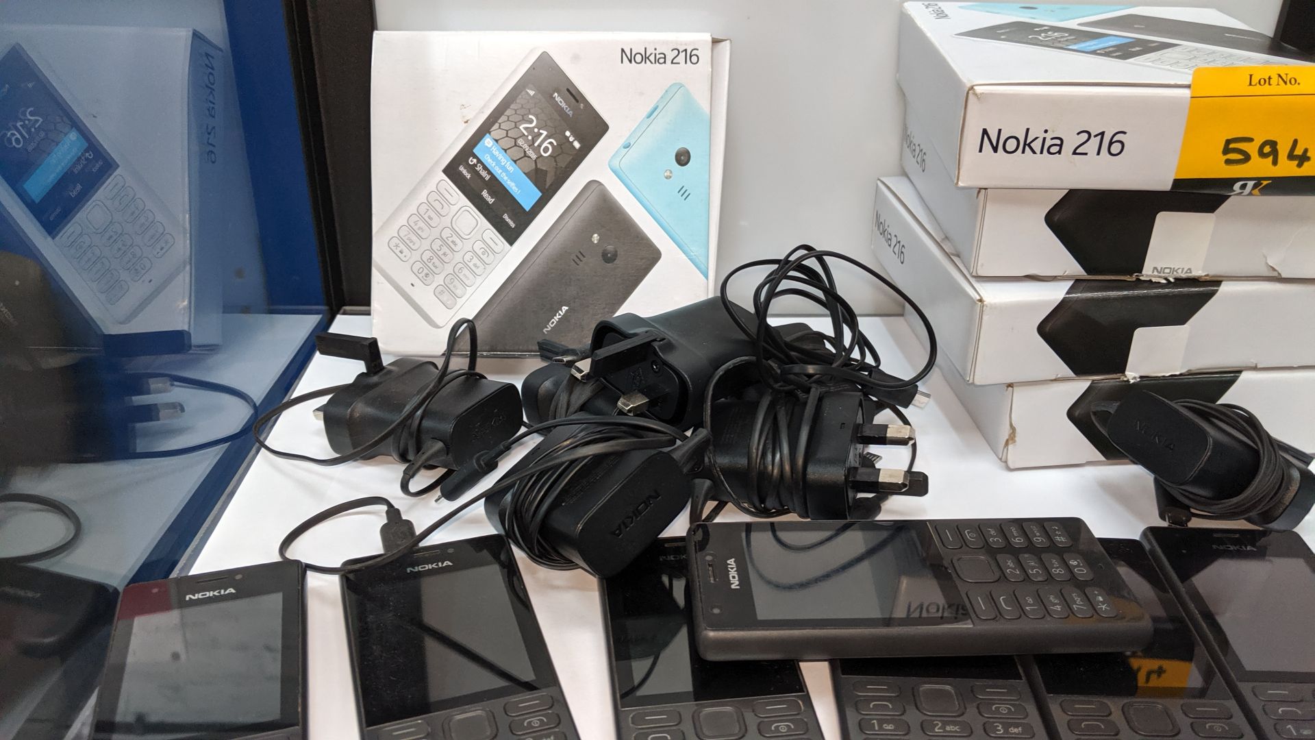 11 off Nokia 216 black mobile phones including 7 chargers & 5 boxes. We believe these phones were - Image 5 of 7