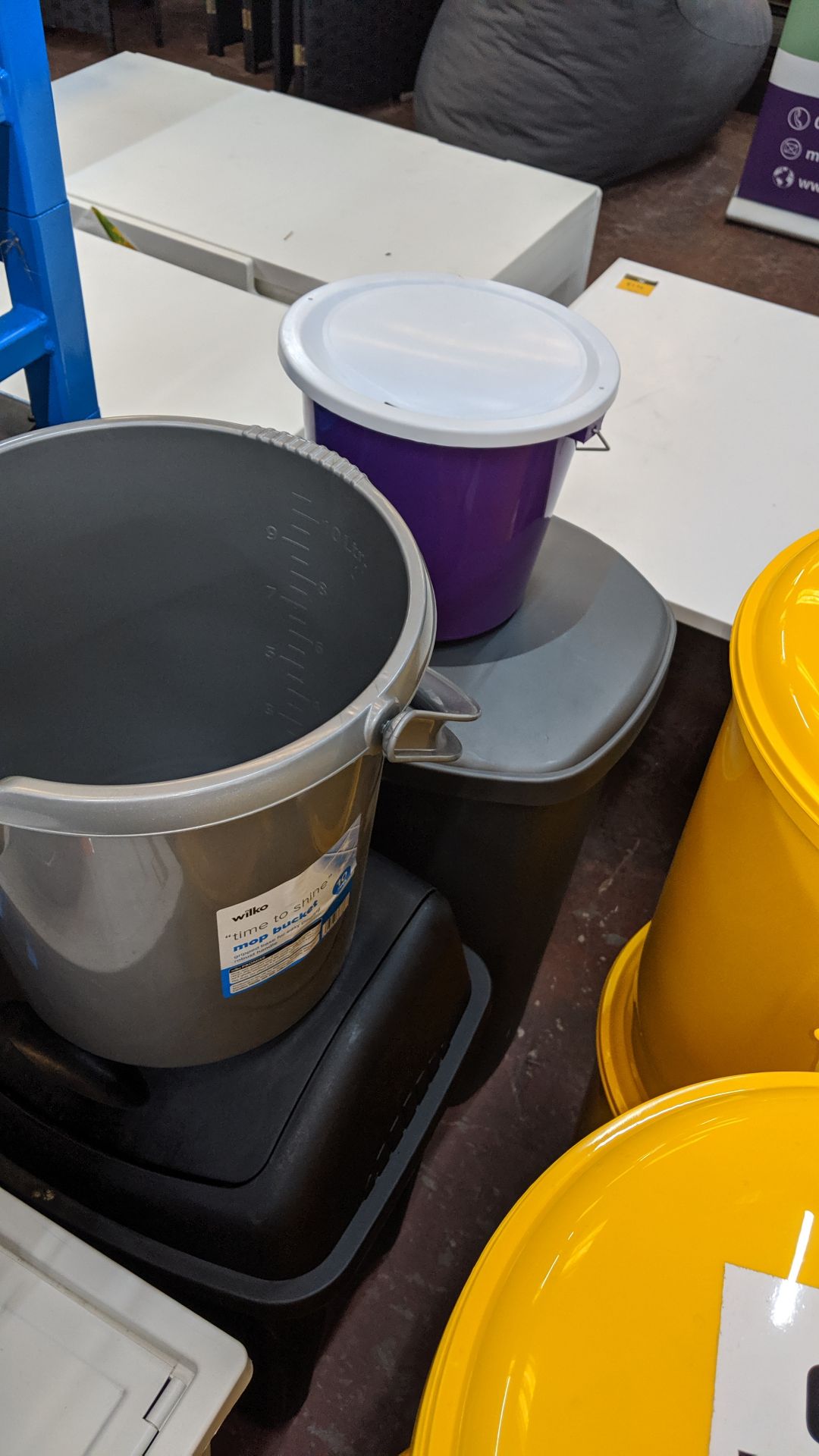 6 assorted bins & buckets. This is one of a large number of lots used/owned by One To One (North - Image 5 of 5