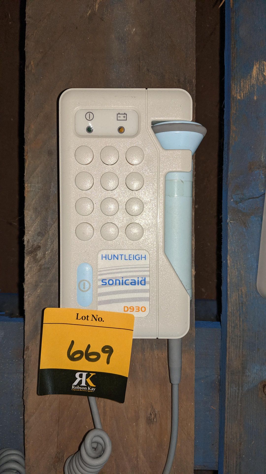 Huntleigh Sonicaid D930 Fetal Doppler . This is one of a large number of lots used/owned by One To - Image 2 of 4