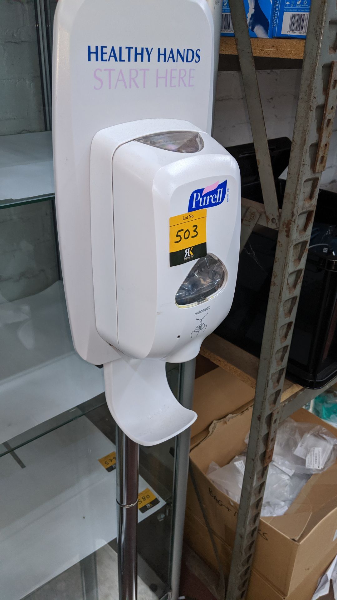 Purell floor standing hand sanitizer dispensing device. This is one of a large number of lots used/ - Image 2 of 3