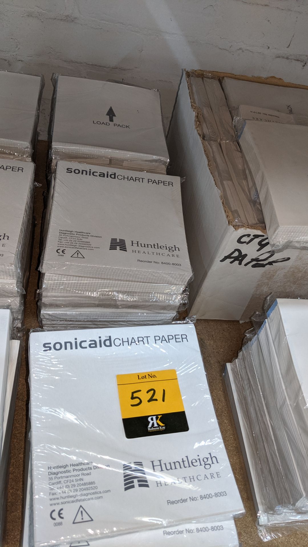 Row of Sonicaid chart paper. This is one of a large number of lots used/owned by One To One (North - Image 3 of 3