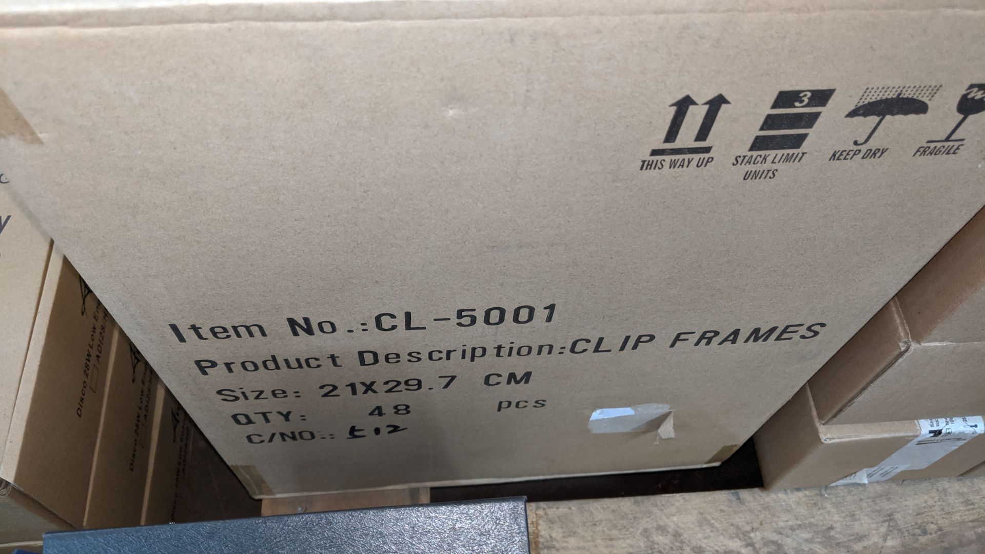 Box containing 48 off clip frames. IMPORTANT: Please remember goods successfully bid upon must be - Image 3 of 4