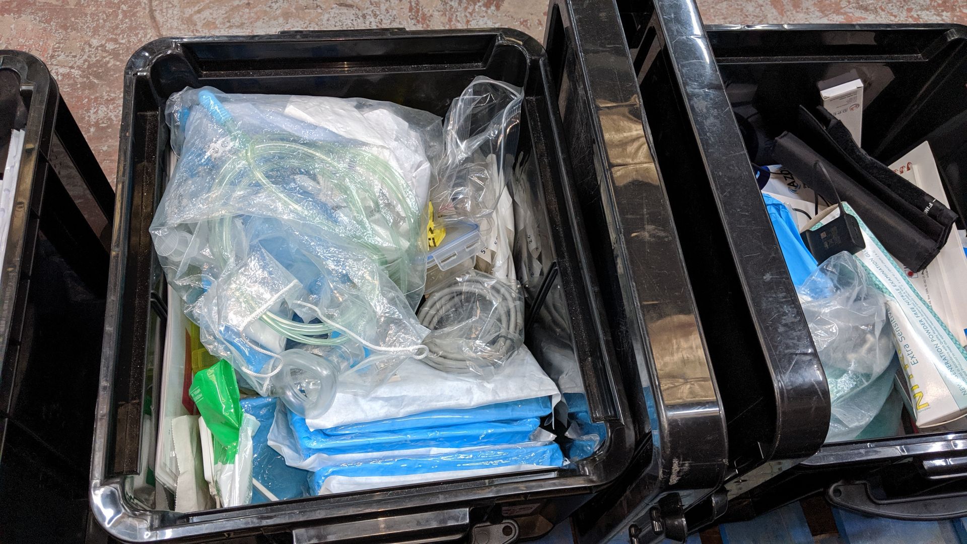 Contents of 6 crates of assorted medical supplies including blood pressure monitoring equipment, - Image 4 of 8