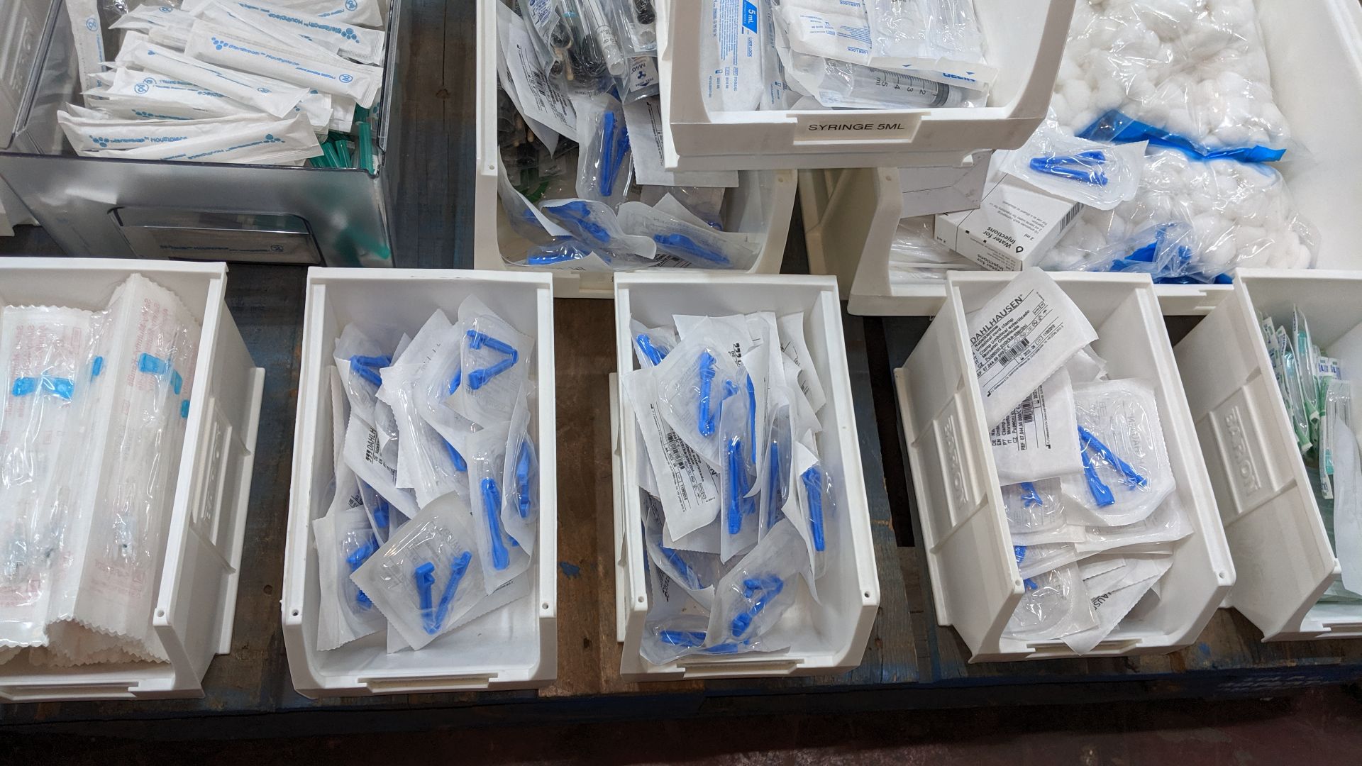 Contents of a pallet of medical supplies consisting of a large quantity of plastic bins & their - Image 8 of 11