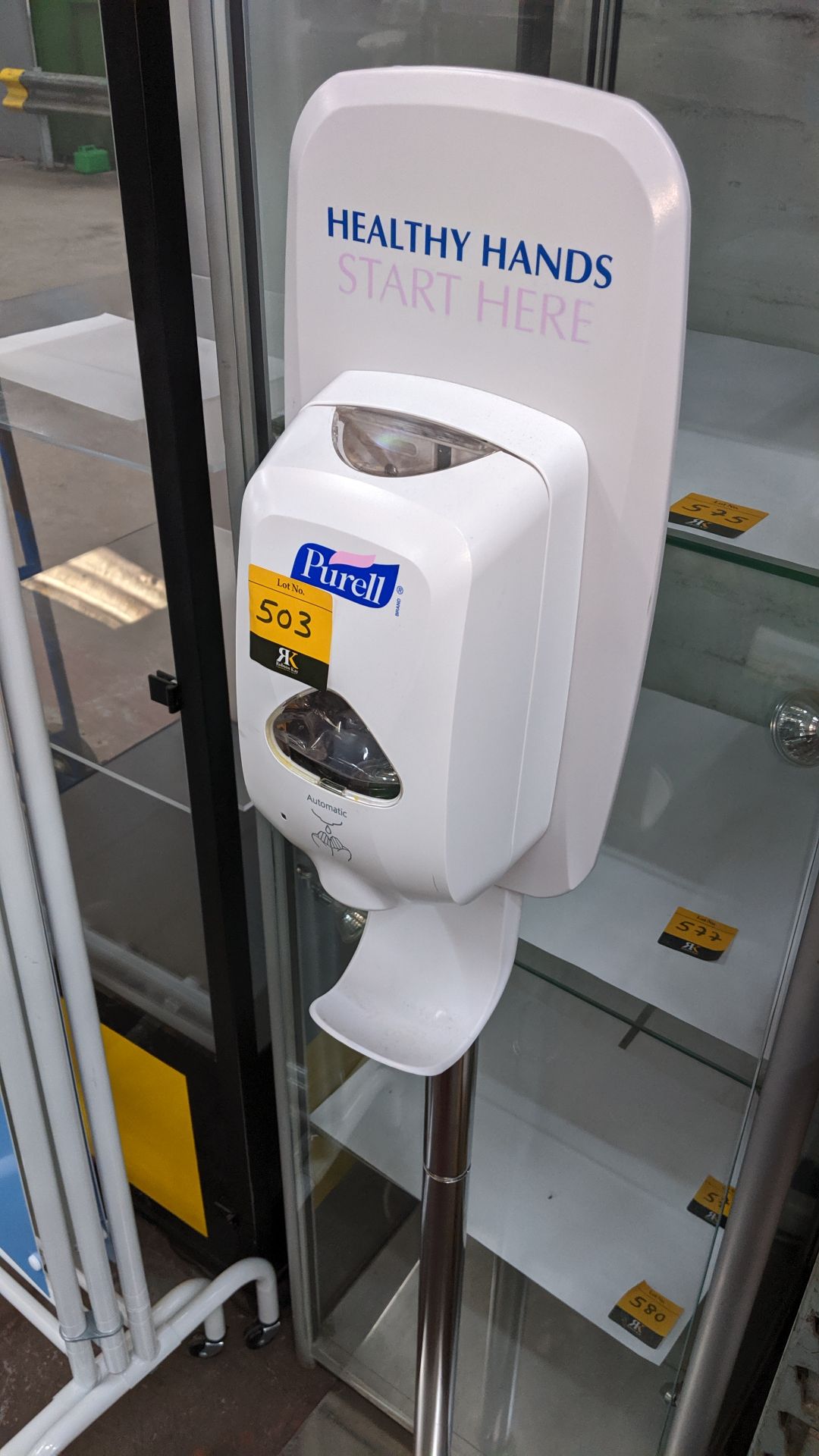 Purell floor standing hand sanitizer dispensing device. This is one of a large number of lots used/ - Image 3 of 3