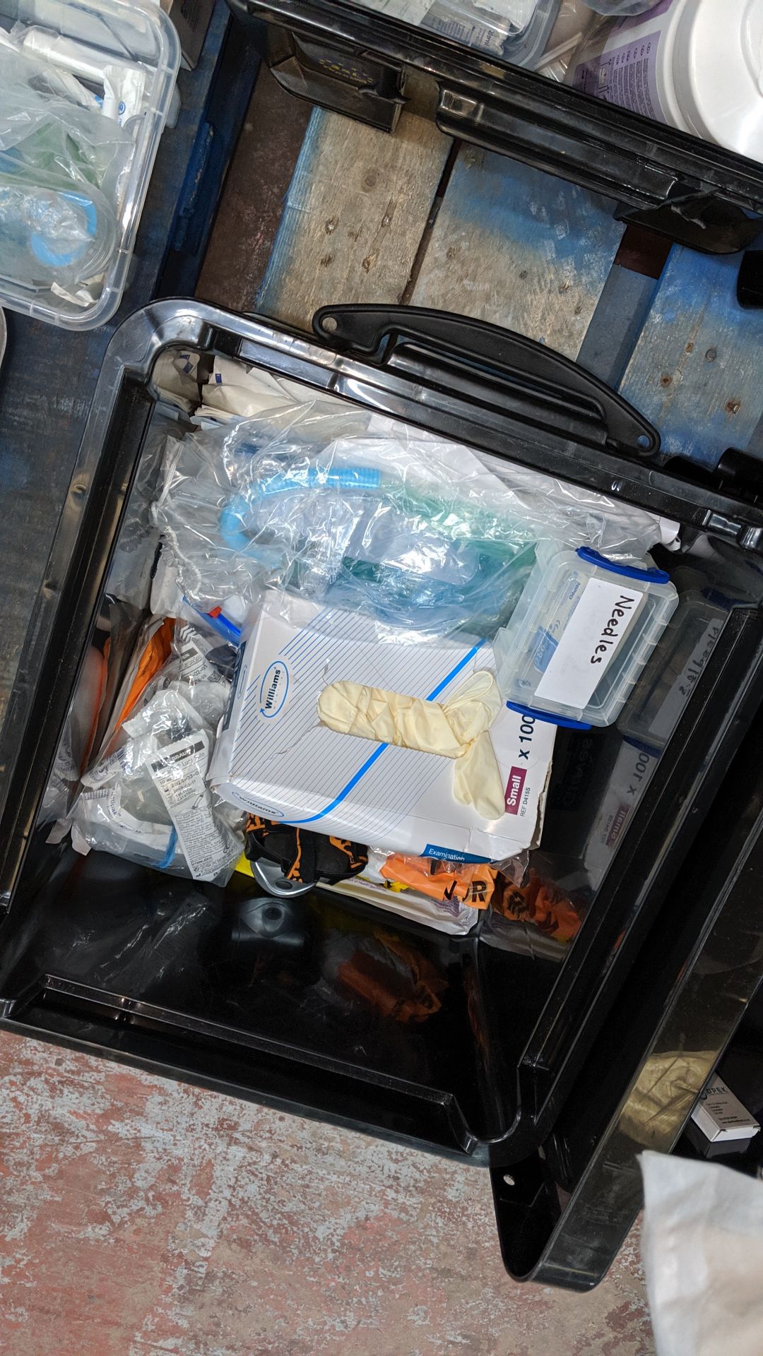 Contents of 6 crates of assorted medical supplies including blood pressure monitoring equipment, - Image 8 of 8