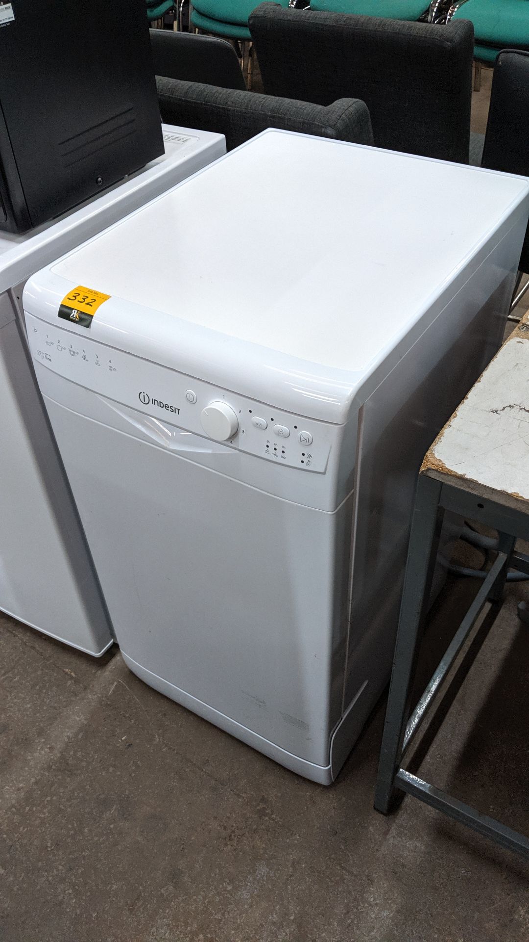 Indesit slimline dishwasher, model DSR 26B1. This is one of a large number of lots used/owned by One