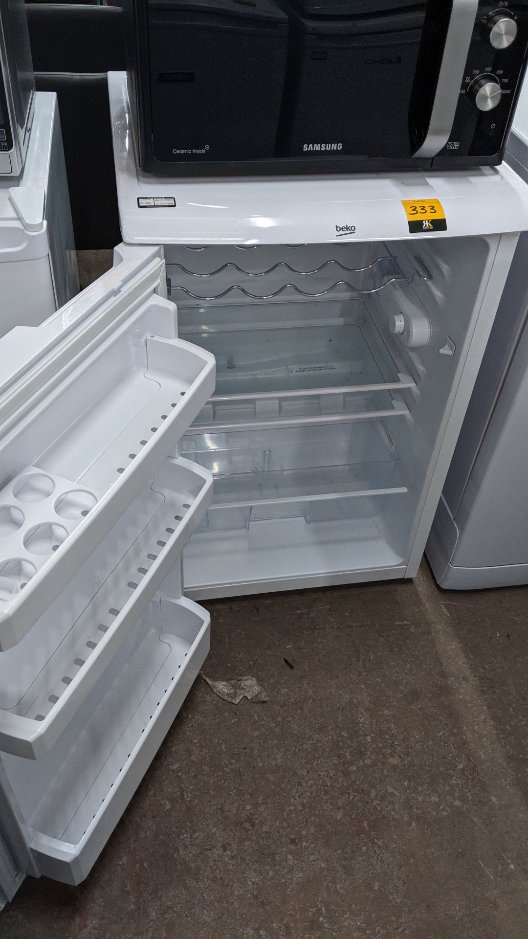 Beko undercounter fridge. This is one of a large number of lots used/owned by One To One (North - Image 3 of 5