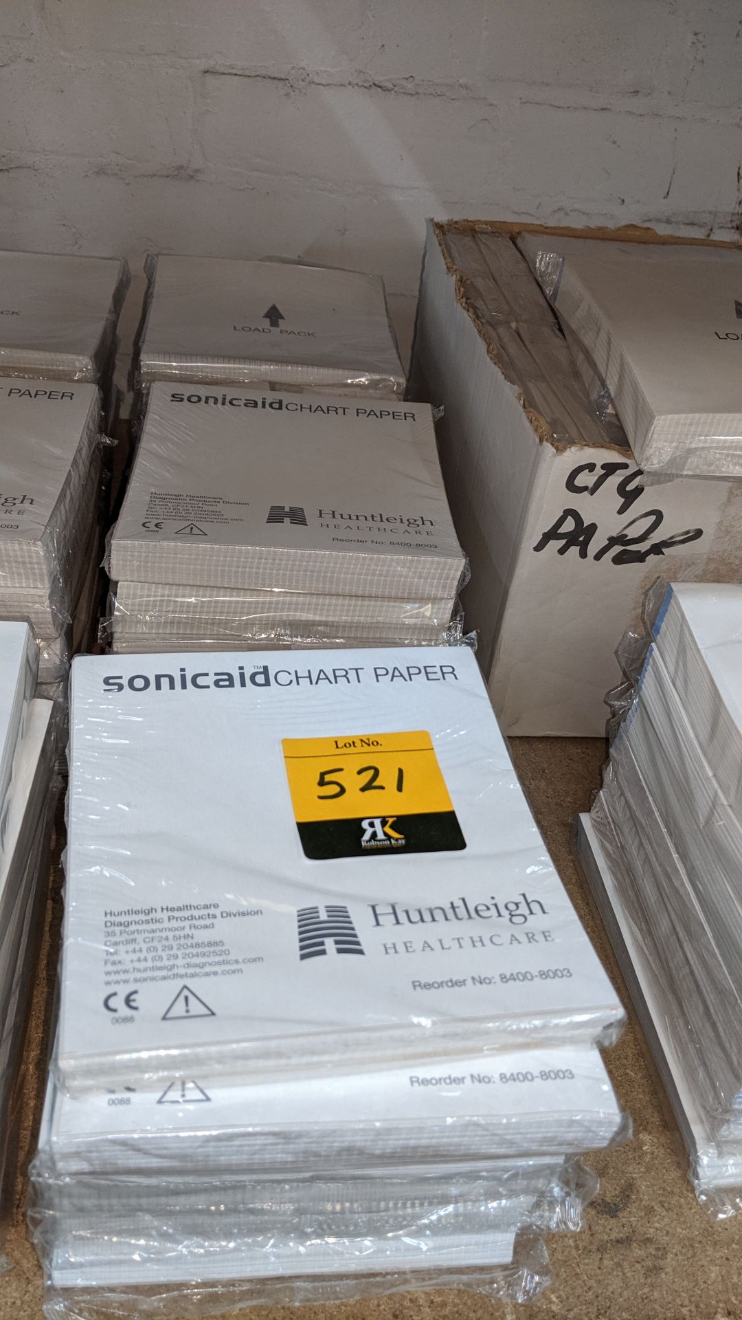 Row of Sonicaid chart paper. This is one of a large number of lots used/owned by One To One (North - Image 2 of 3