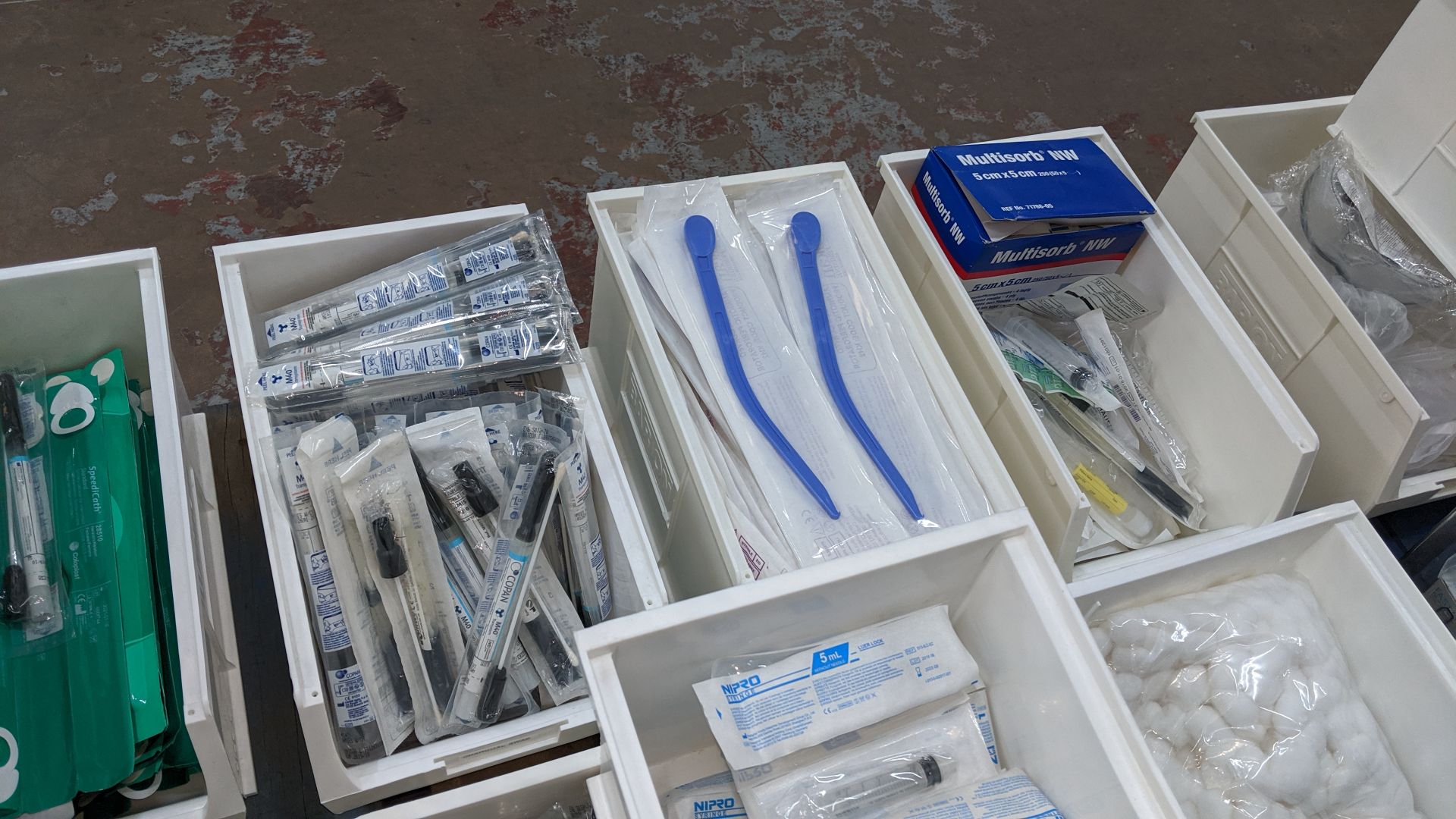 Contents of a pallet of medical supplies consisting of a large quantity of plastic bins & their - Image 6 of 11
