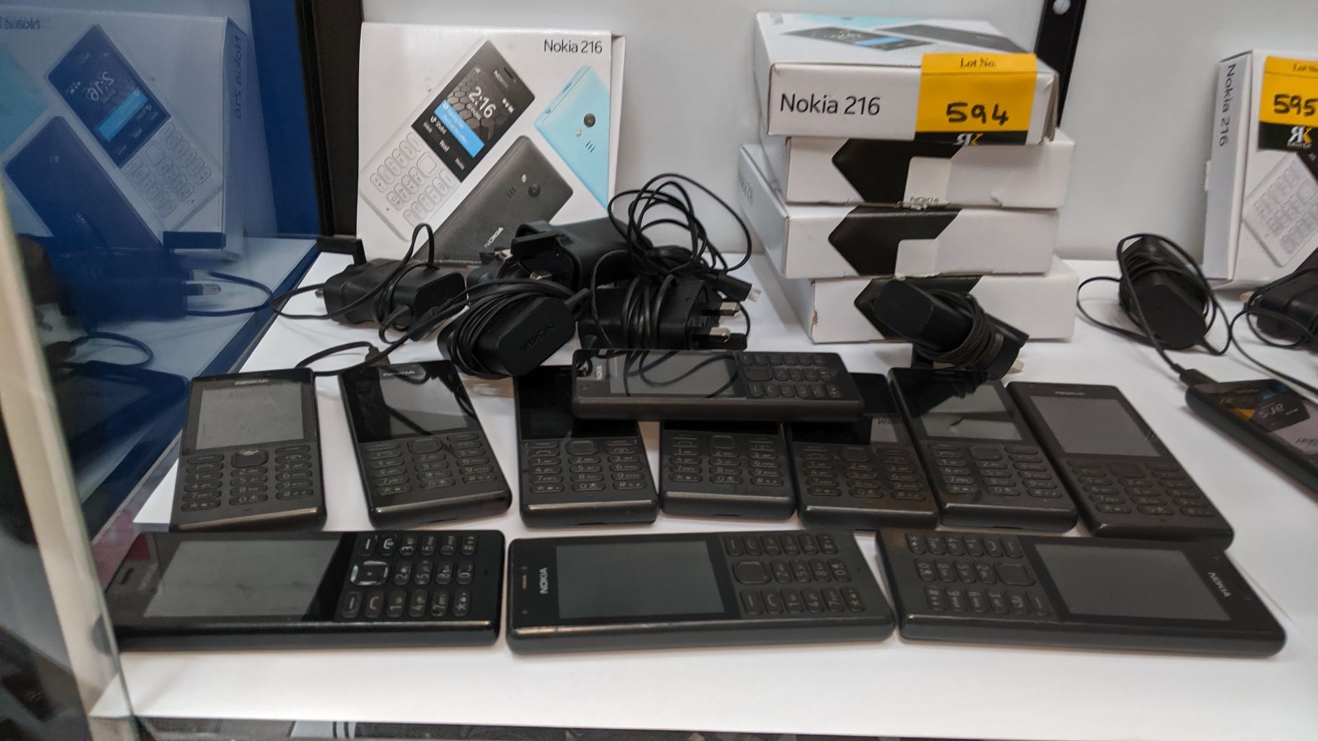 11 off Nokia 216 black mobile phones including 7 chargers & 5 boxes. We believe these phones were - Image 2 of 7