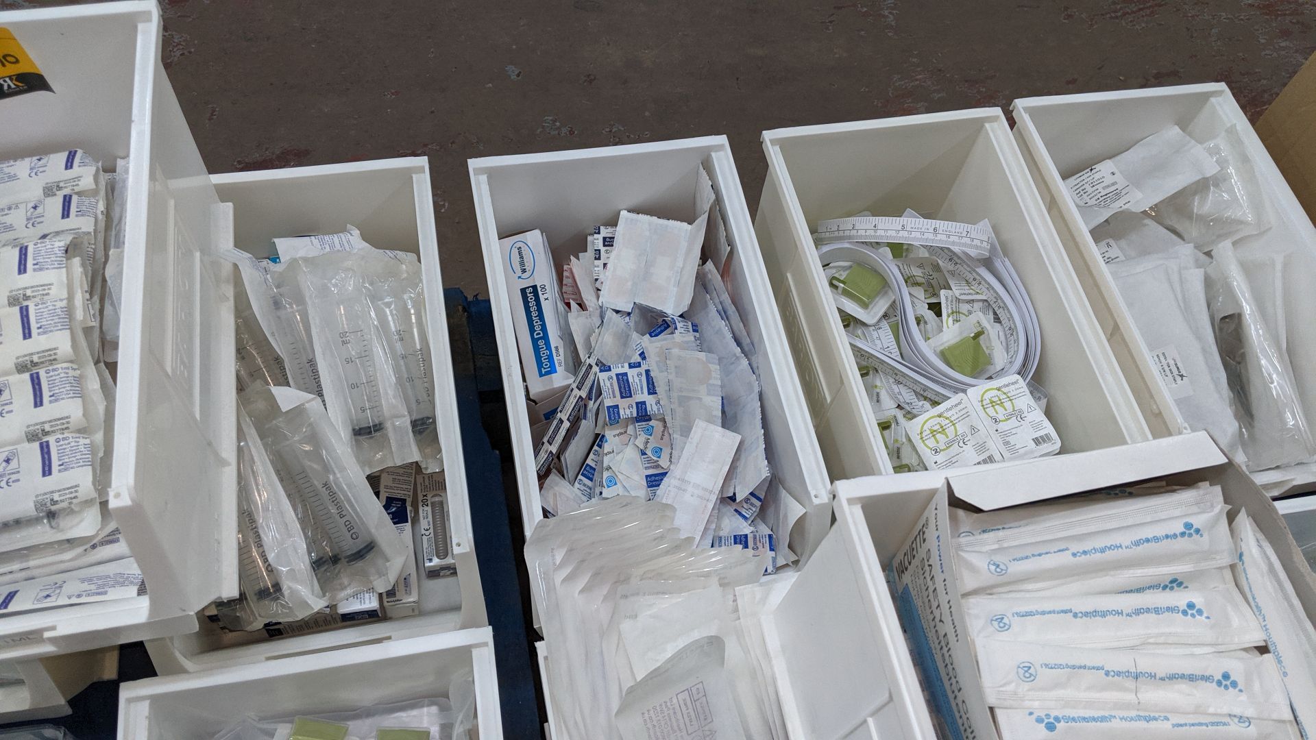 Contents of a pallet of medical supplies consisting of a large quantity of plastic bins & their - Image 6 of 10