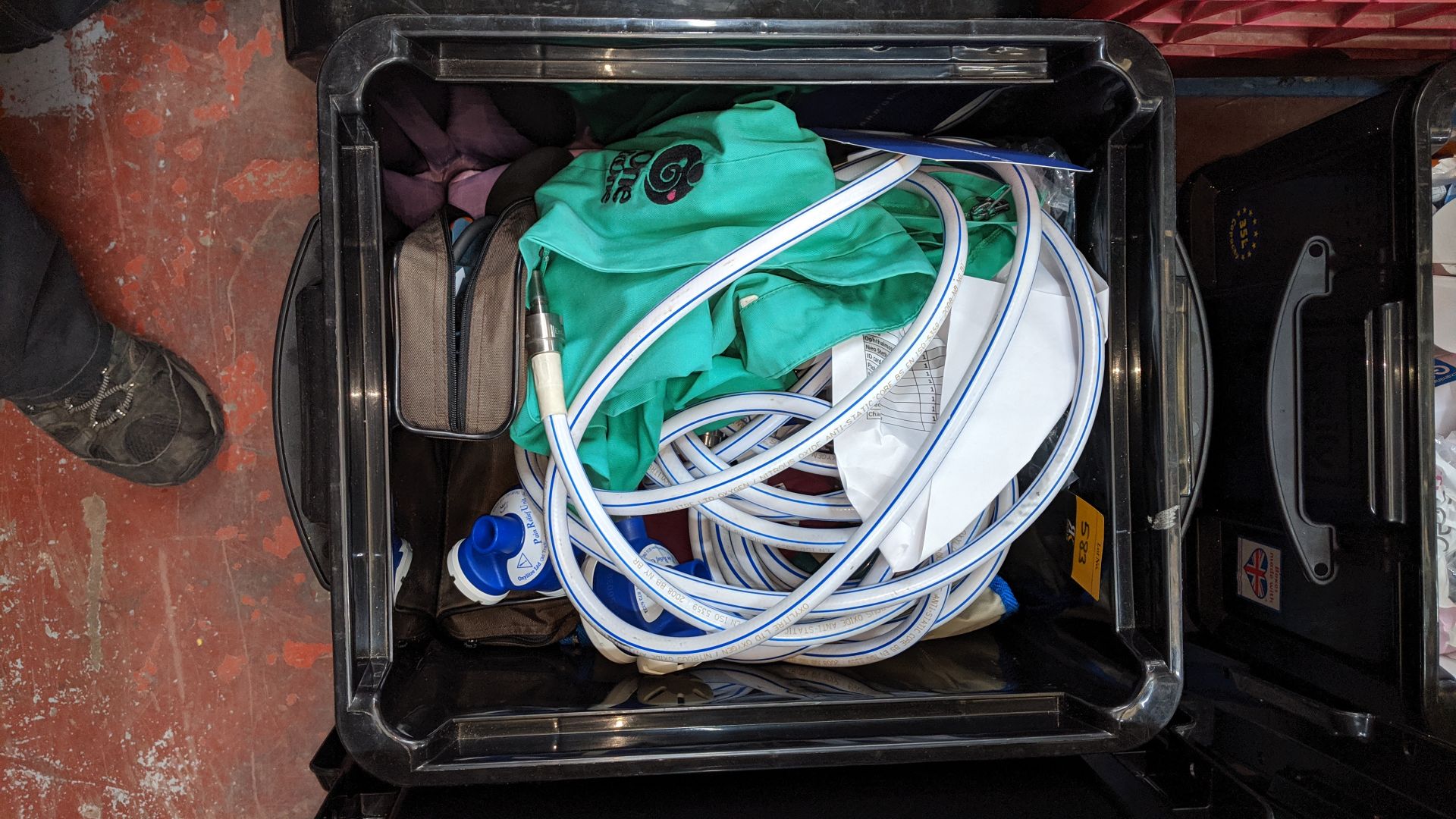 Contents of 6 crates of assorted medical supplies including blood pressure monitoring equipment, - Image 3 of 8