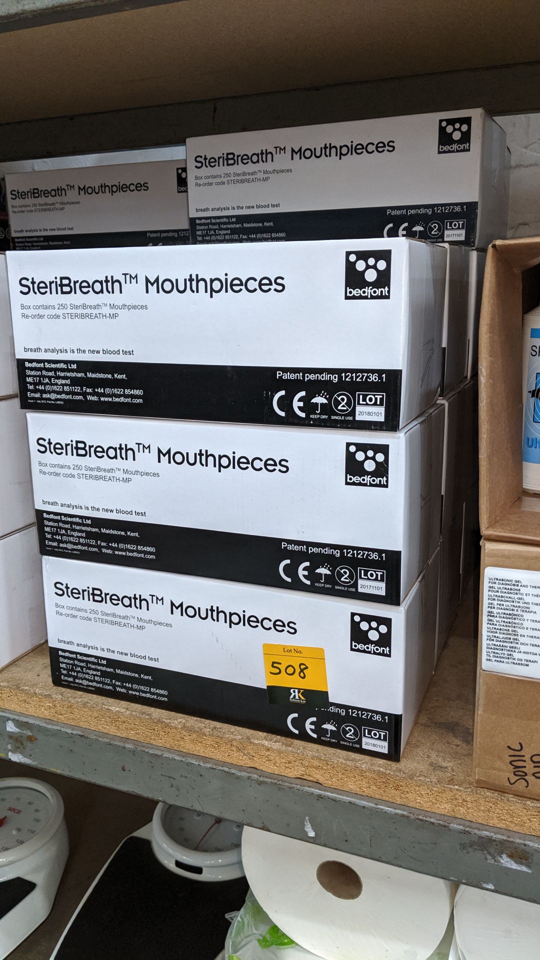 14 boxes of Bedfont Steribreath mouth pieces. This is one of a large number of lots used/owned by - Image 3 of 3