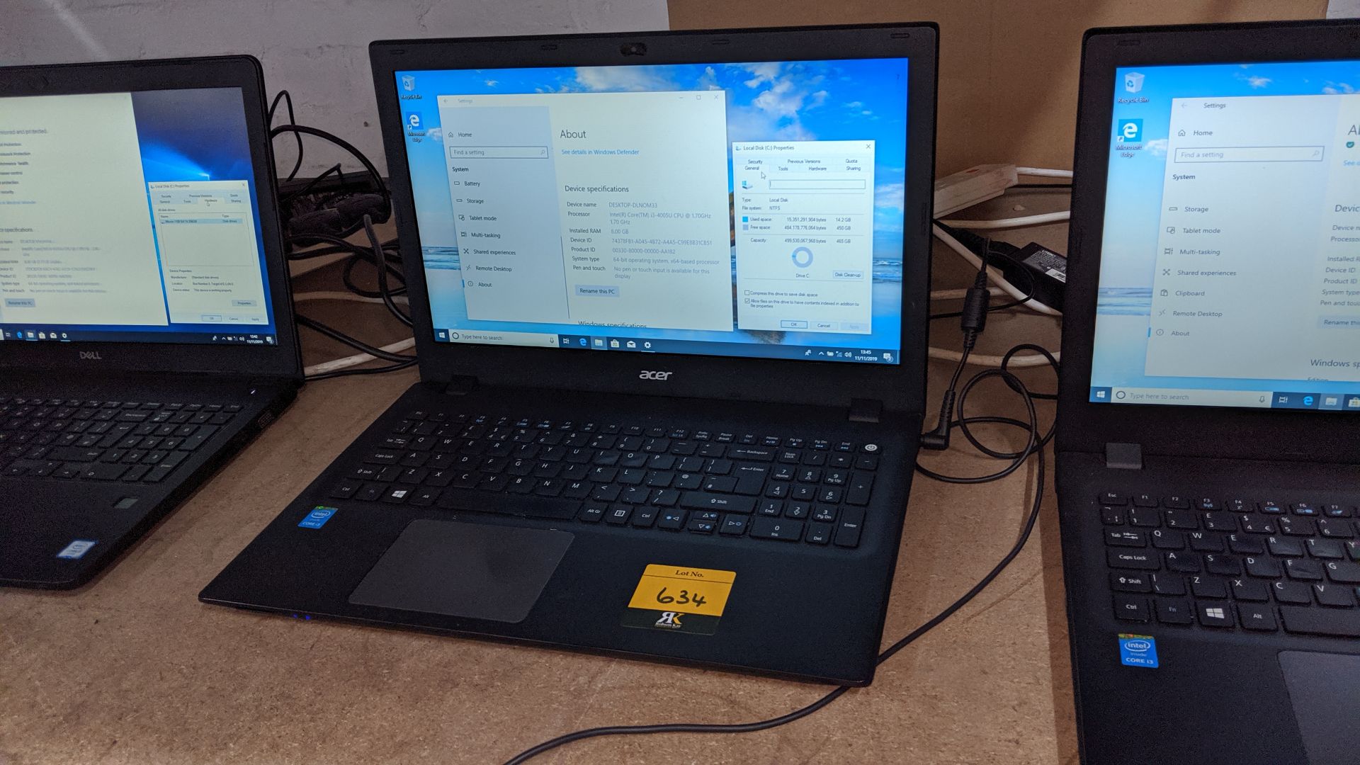 Acer TravelMate P257 Series notebook computer, Intel Core i3-4005u CPU @1.7GHz, 8Gb RAM, 500Gb - Image 4 of 7