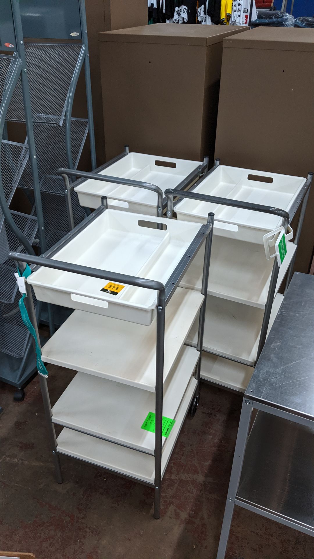 3 off medical trolleys. This is one of a large number of lots used/owned by One To One (North - Image 3 of 5