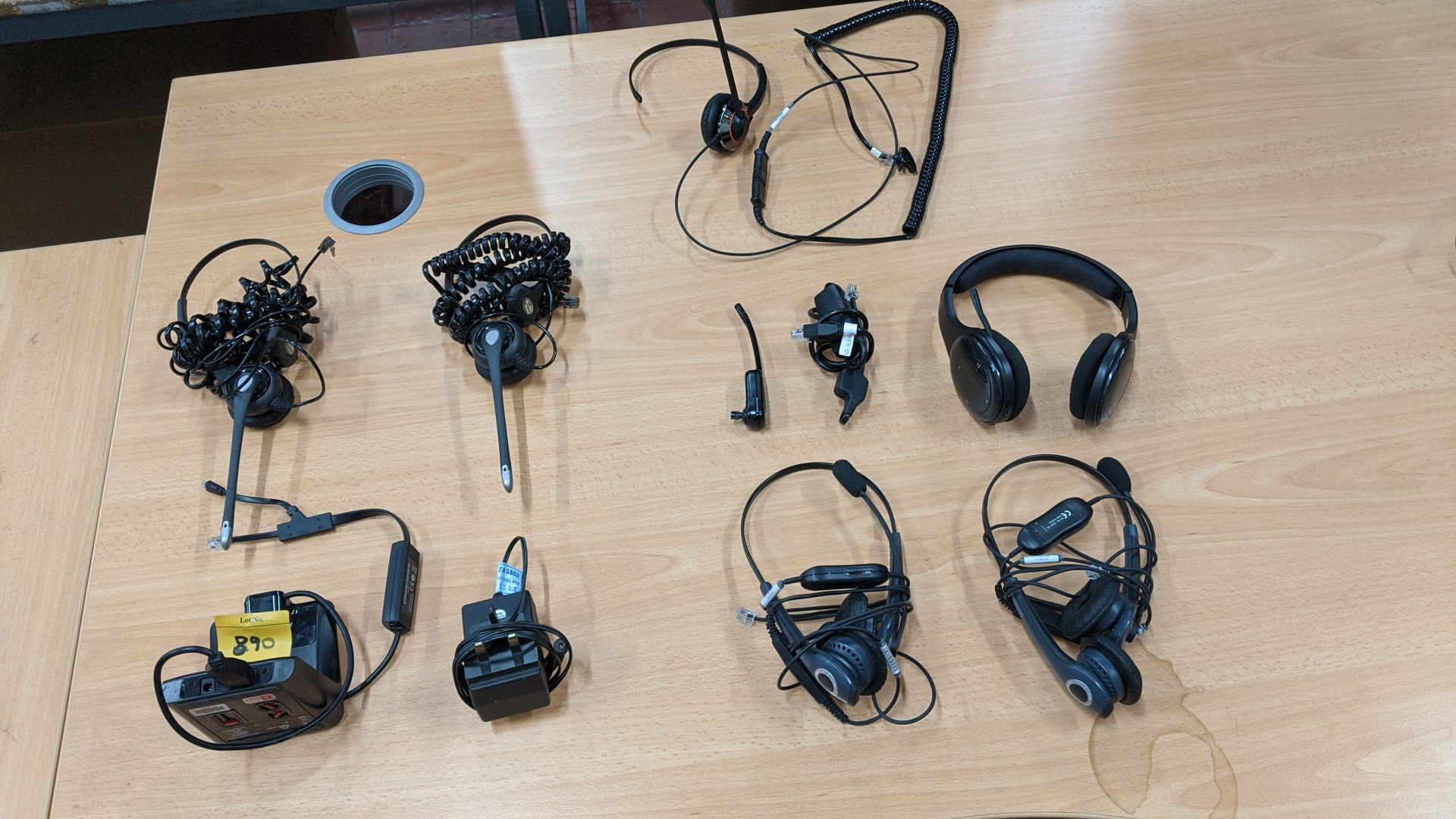 Quantity of telephone headsets & related equipment. This is one of a large number of lots in this - Image 2 of 6