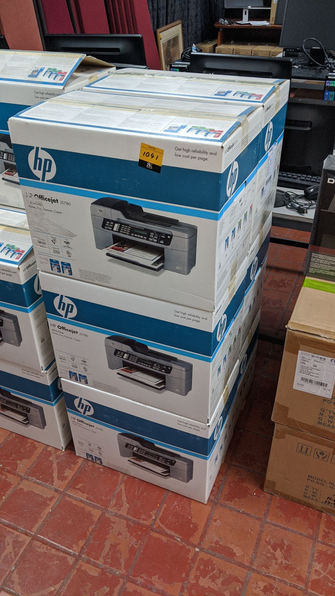 6 off HP OfficeJet J5780 combination printer fax scanner copiers. This is one of a large number of