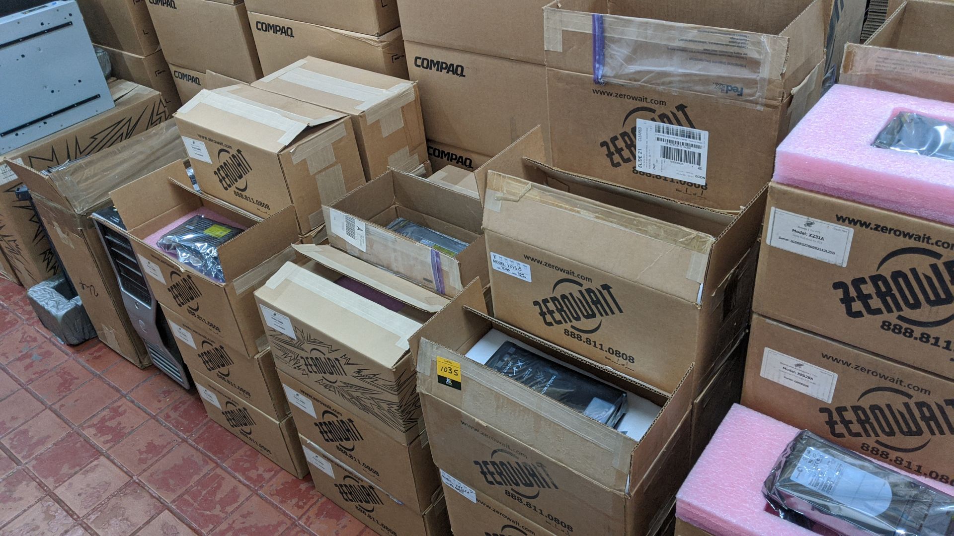 32 boxes mostly containing 1 hard drive per box. This is one of a large number of lots in this