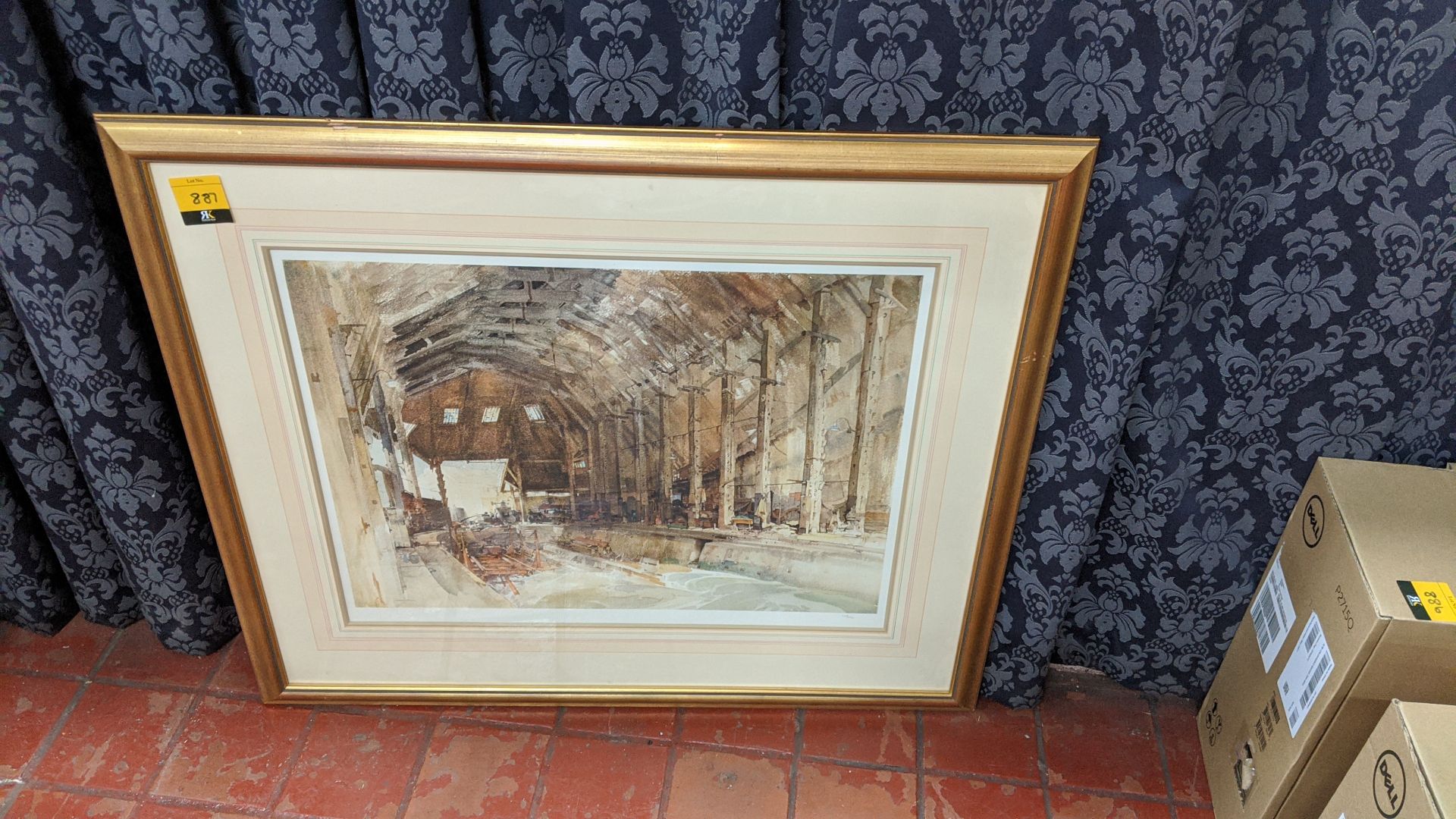 Framed glazed limited edition print marked 407 out of 450 by W Russell Flint. Size of frame circa