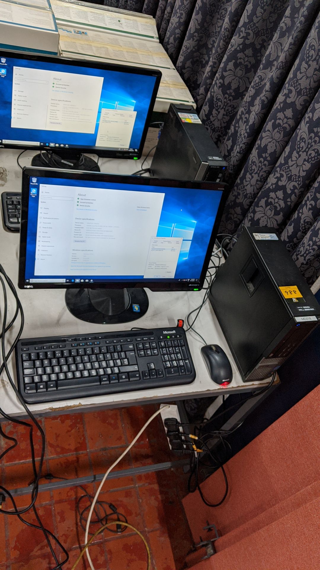 2 off Dell Optiplex tower computers with i5 processors, 8GB Ram, 1 with 240GB SSD, 1 with 250GB HDD