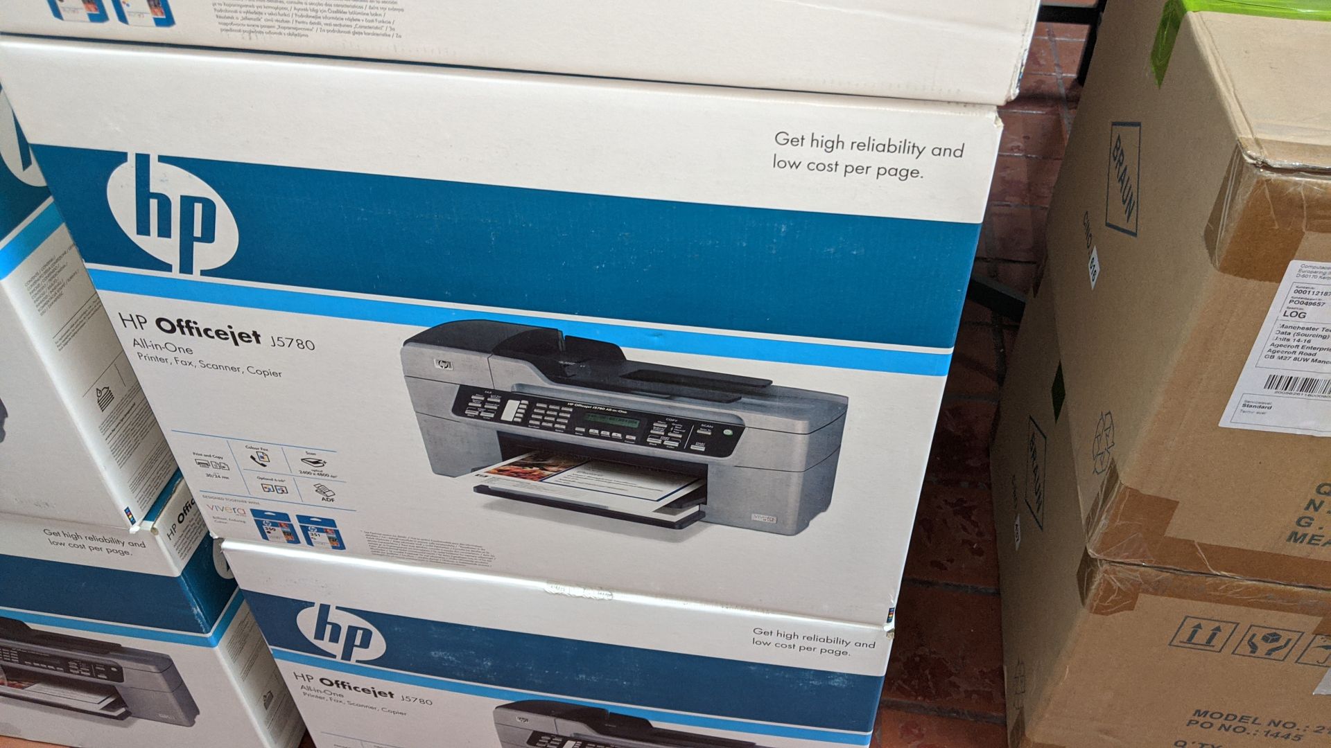 6 off HP OfficeJet J5780 combination printer fax scanner copiers. This is one of a large number of - Image 3 of 4