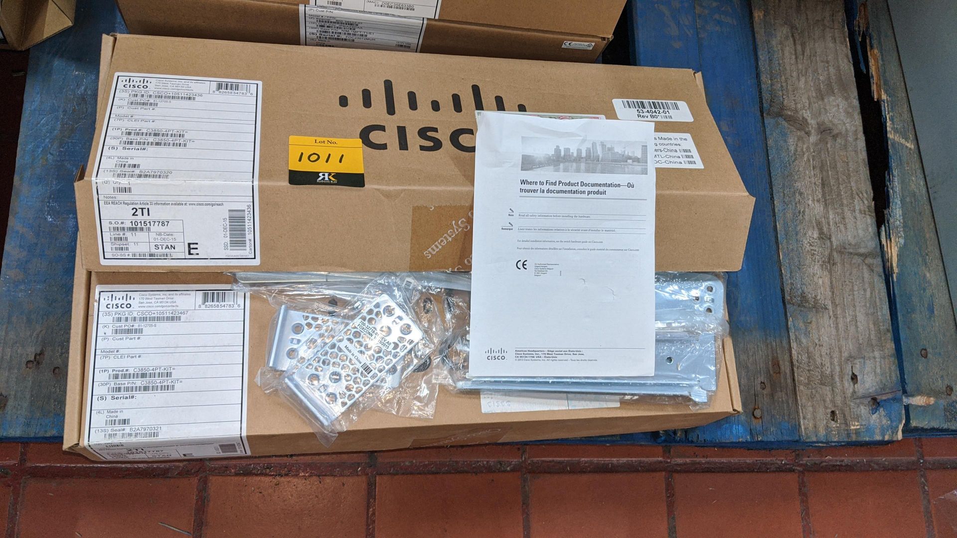 2 off Cisco bracket/mounting kits, product code C3850-4PT-KIT. This is one of a large number of lots - Image 2 of 5