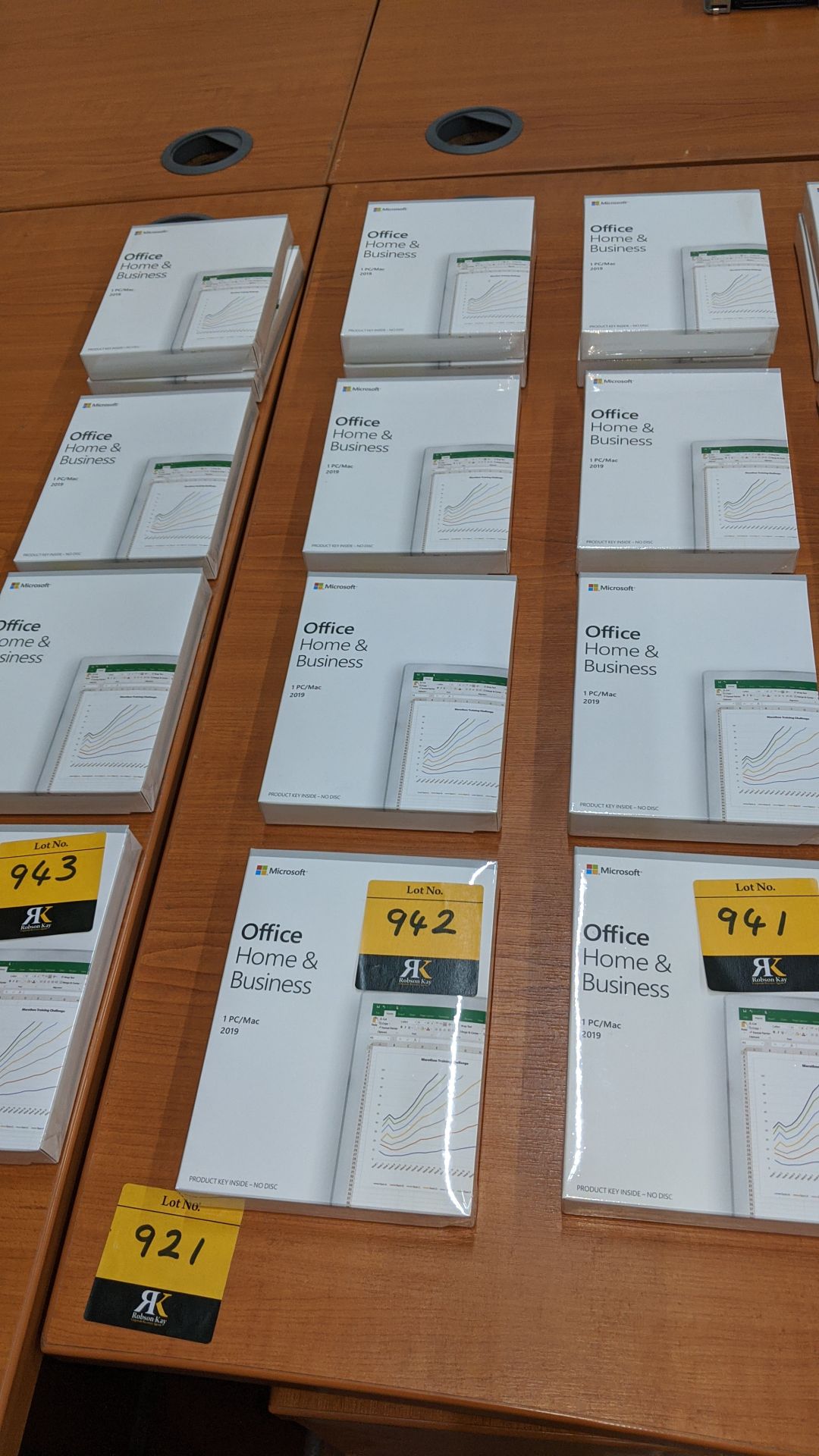 5 off Microsoft Office Home & Business 2019 for PC/MAC. This lot comprises 5 sealed boxes each