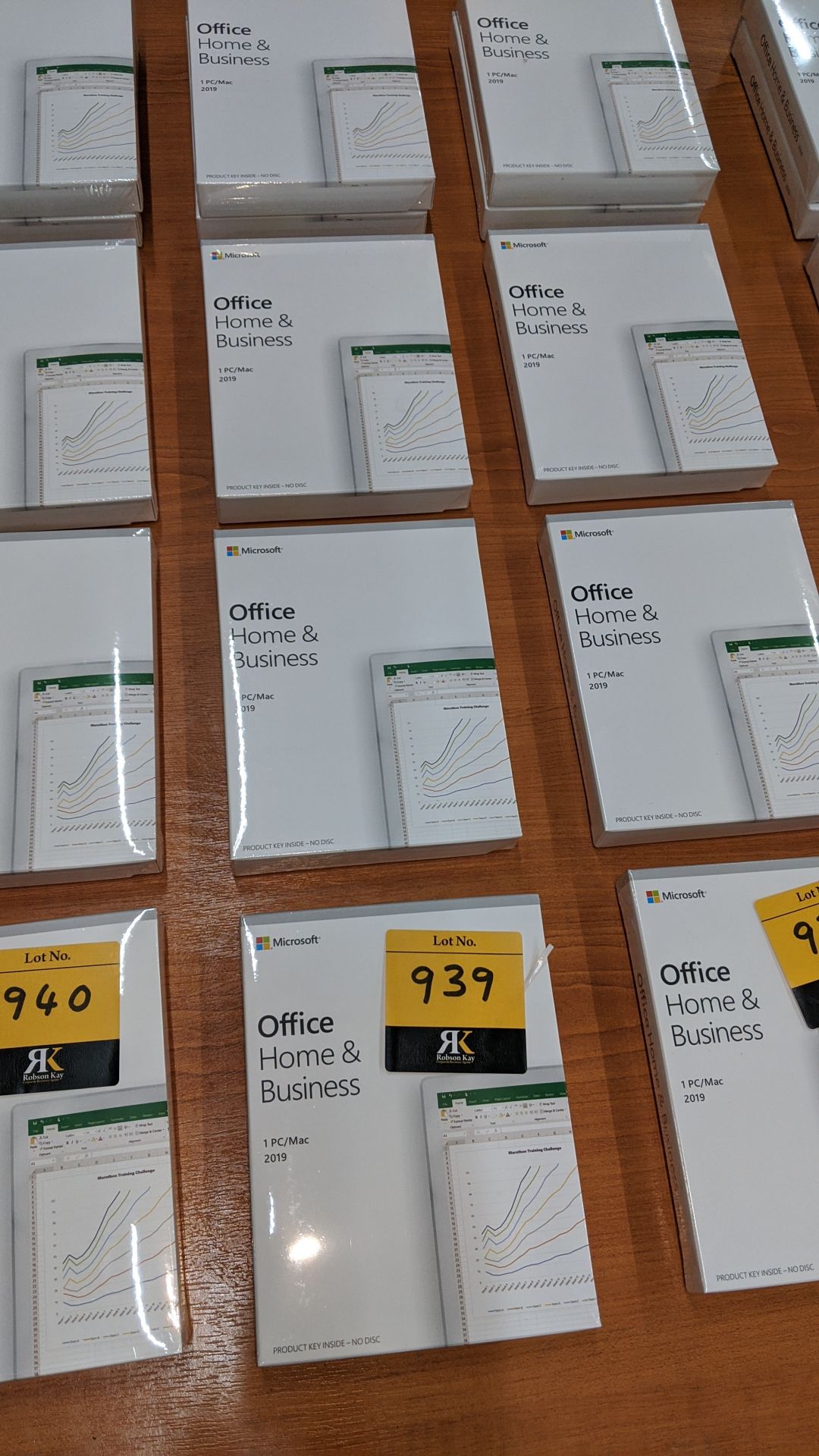 5 off Microsoft Office Home & Business 2019 for PC/MAC. This lot comprises 5 sealed boxes each