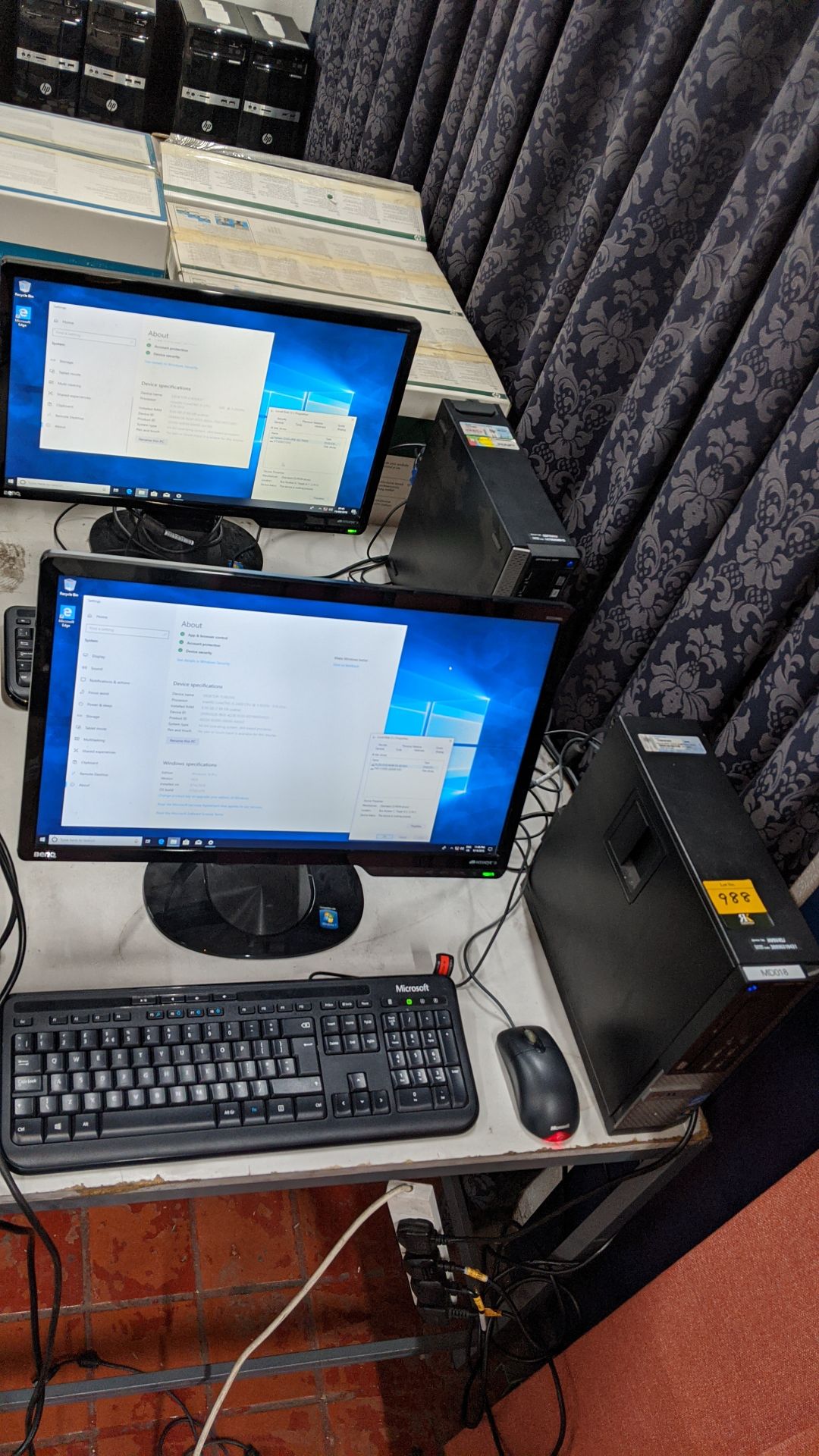 2 off Dell Optiplex tower computers with i5 processors, 8GB Ram, 1 with 240GB SSD, 1 with 250GB HDD - Image 15 of 15