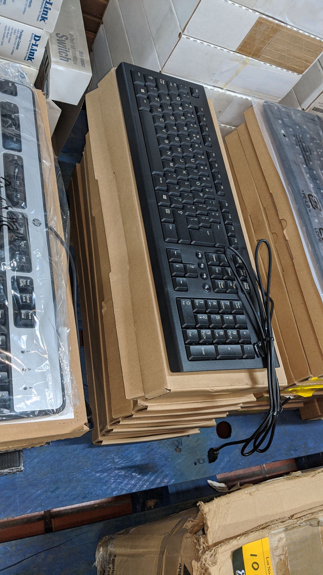 Approximately 23 assorted computer keyboards in 3 stacks. This is one of a large number of lots in - Image 4 of 5