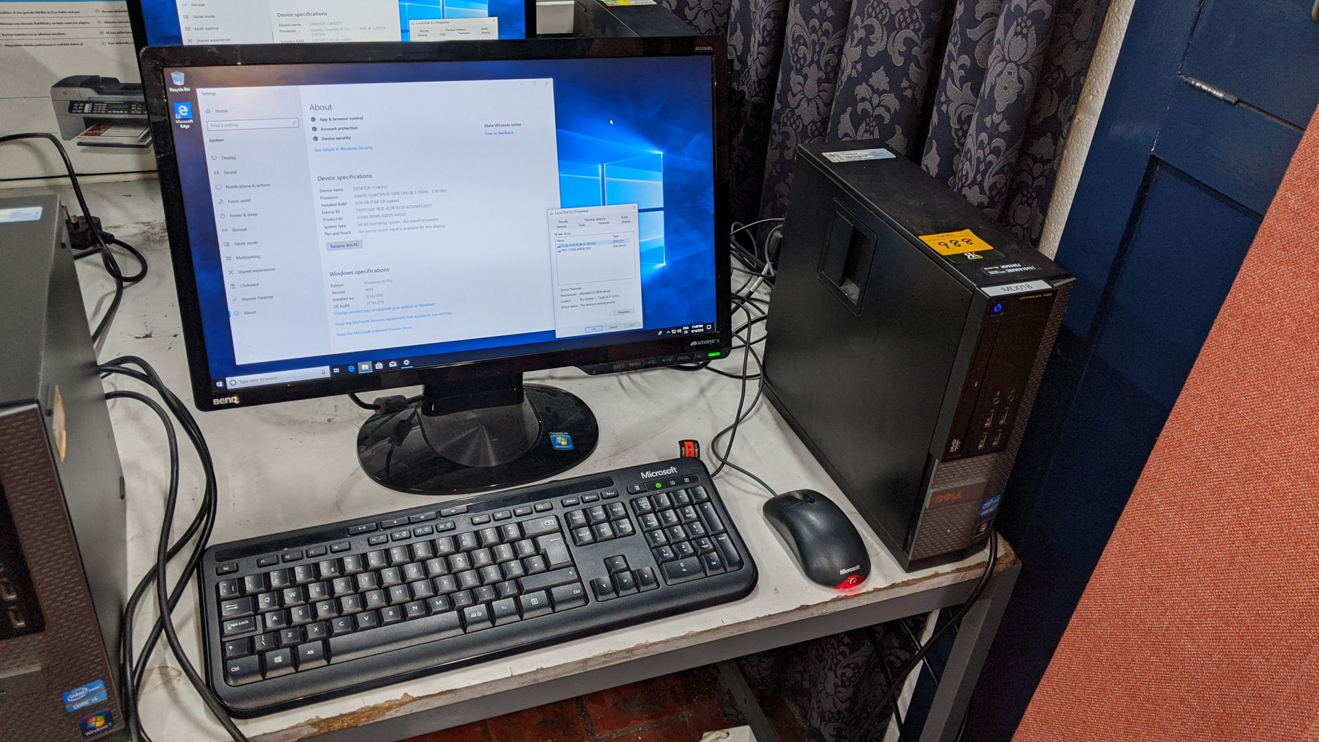 2 off Dell Optiplex tower computers with i5 processors, 8GB Ram, 1 with 240GB SSD, 1 with 250GB HDD - Image 2 of 15