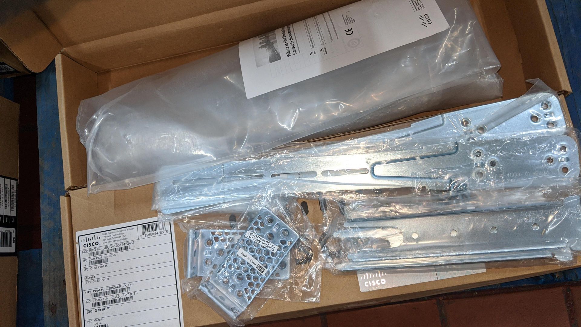2 off Cisco bracket/mounting kits, product code C3850-4PT-KIT. This is one of a large number of lots - Image 5 of 5