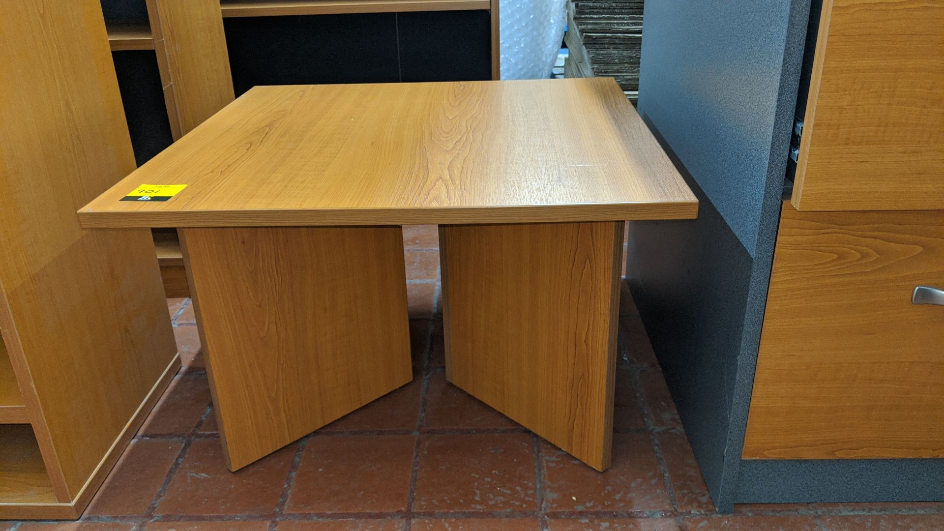 Small occasional table measuring circa 60 x 60cm to match the bulk of the other office furniture