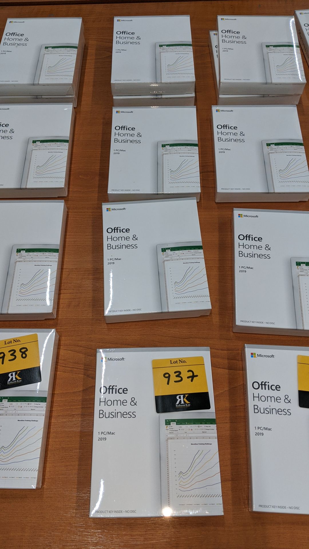 5 off Microsoft Office Home & Business 2019 for PC/MAC. This lot comprises 5 sealed boxes each