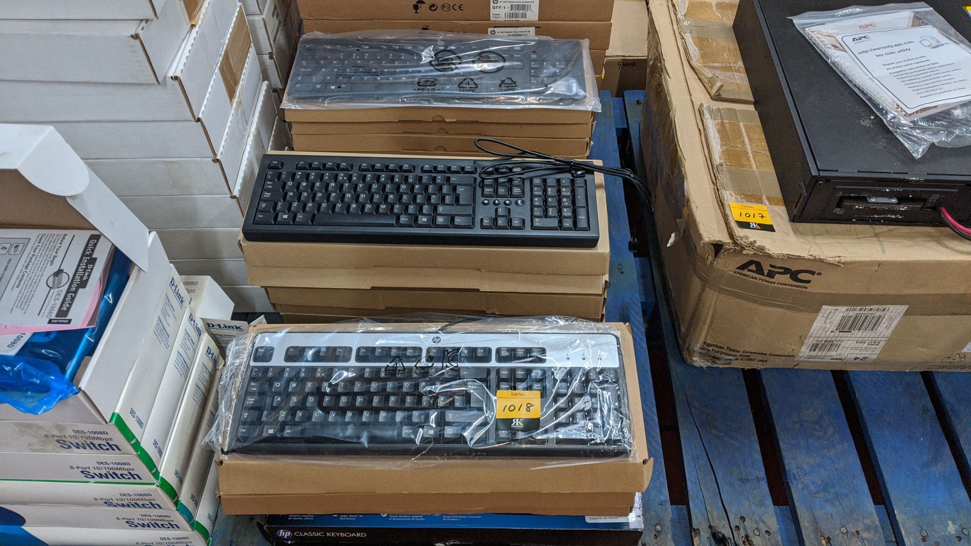Approximately 23 assorted computer keyboards in 3 stacks. This is one of a large number of lots in - Image 2 of 5