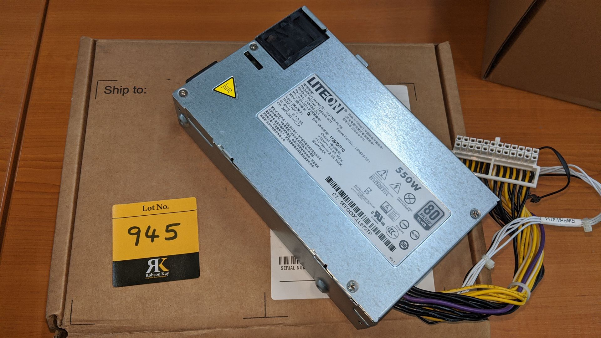 Liteon 550W PSU part no. 765423-201. This is one of a large number of lots in this sale being sold - Image 2 of 5