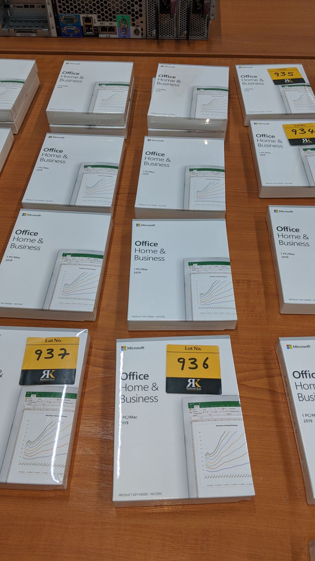 5 off Microsoft Office Home & Business 2019 for PC/MAC. This lot comprises 5 sealed boxes each