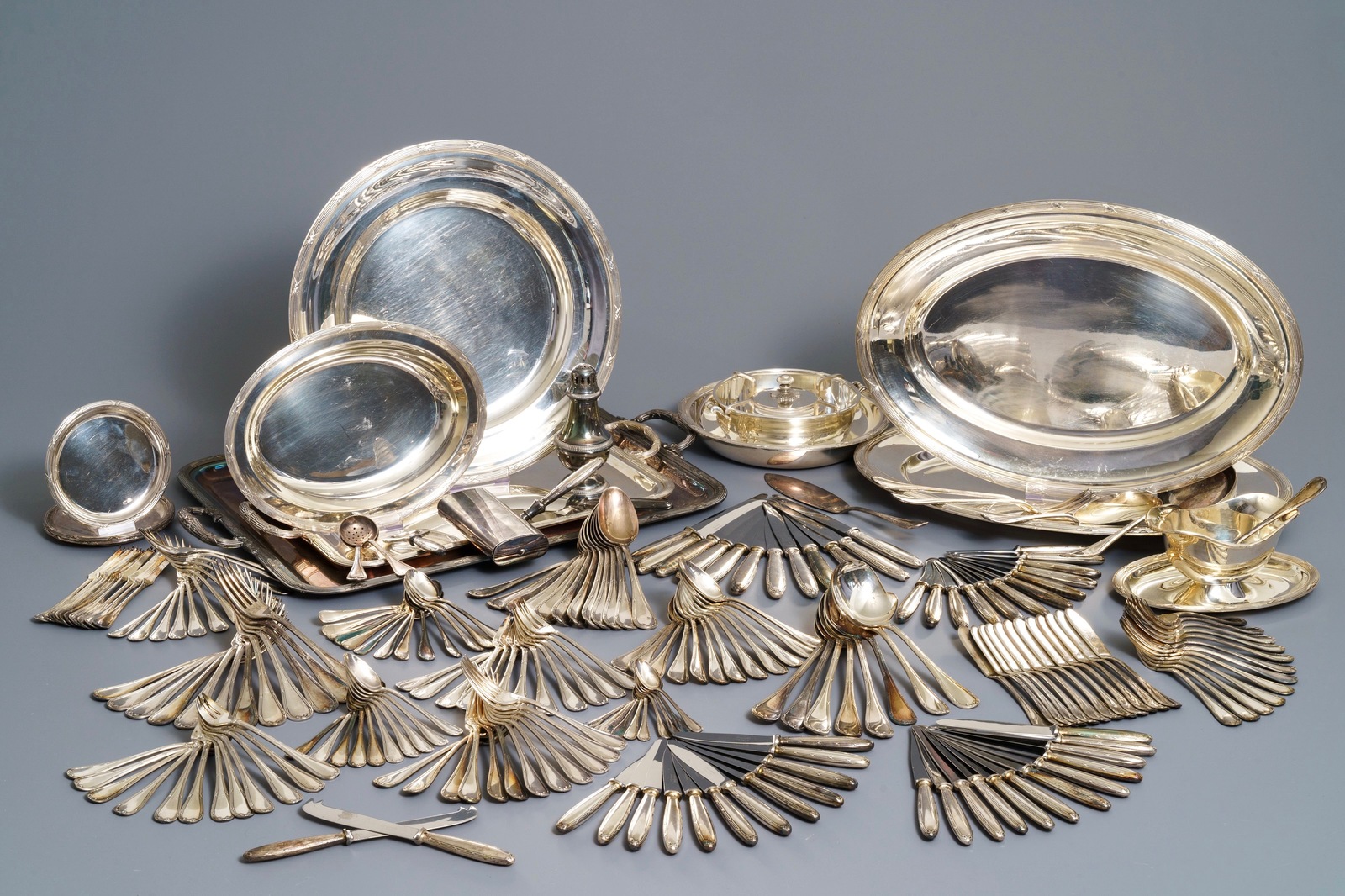 A collection of silver-plated cutlery and tableware, Christofle, France, 20th C. - Image 2 of 6