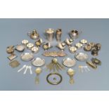 A varied collection of small silverware and mother of pearl, 19/20th C.