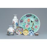 A varied collection of Chinese porcelain, Qing and Republic, 19/20th C.