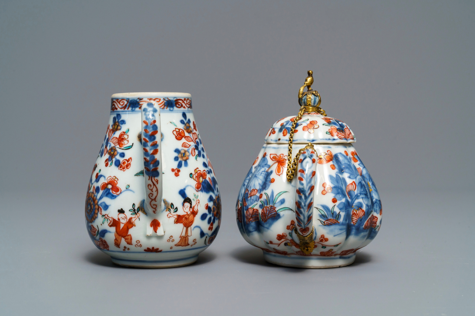 Nine Chinese blue & white miniature vases, 'Amsterdams bont' teapot and a milk jug, Kangxi & later - Image 11 of 15